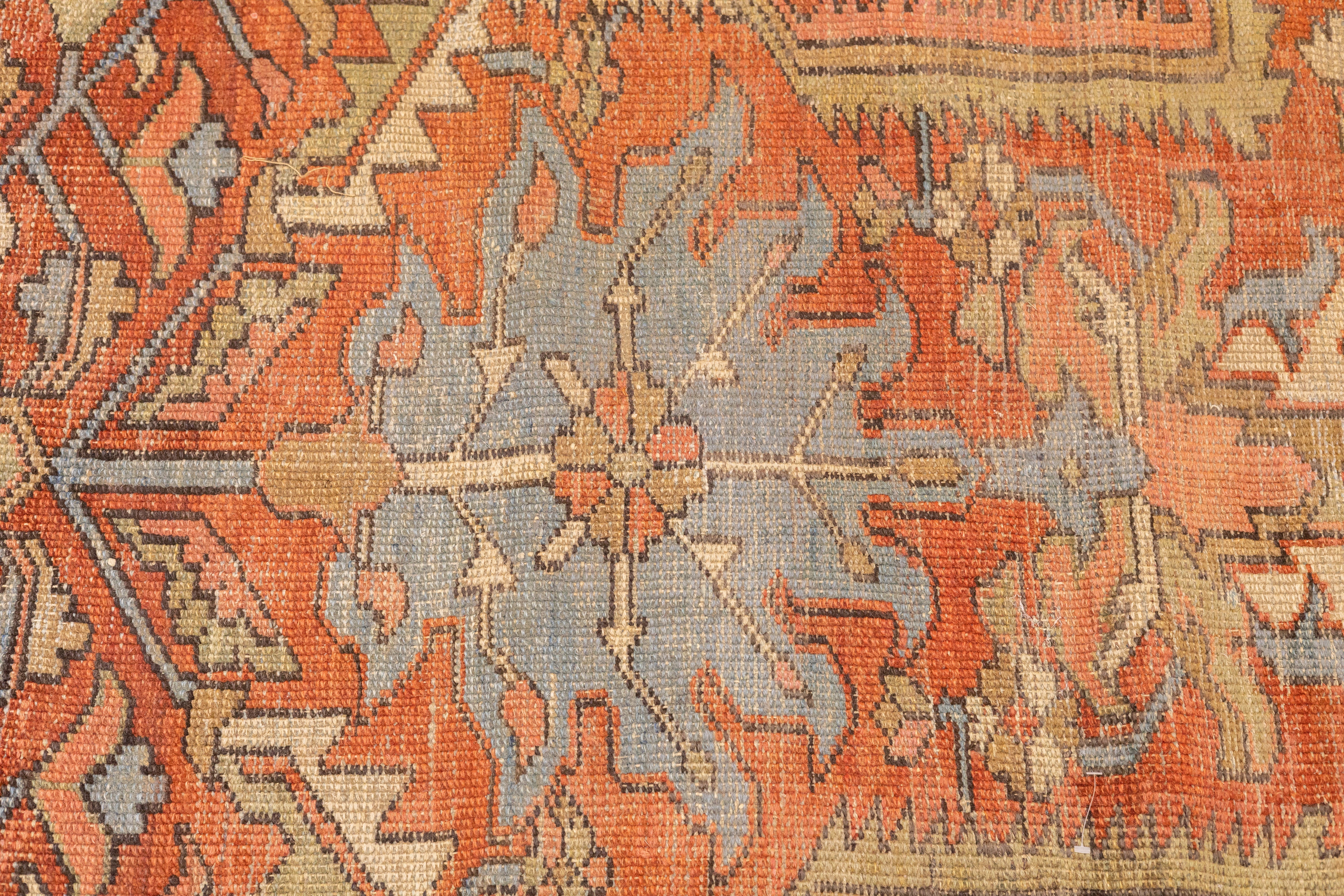 Antique Heriz Rug 9' 9" x 11' 10''