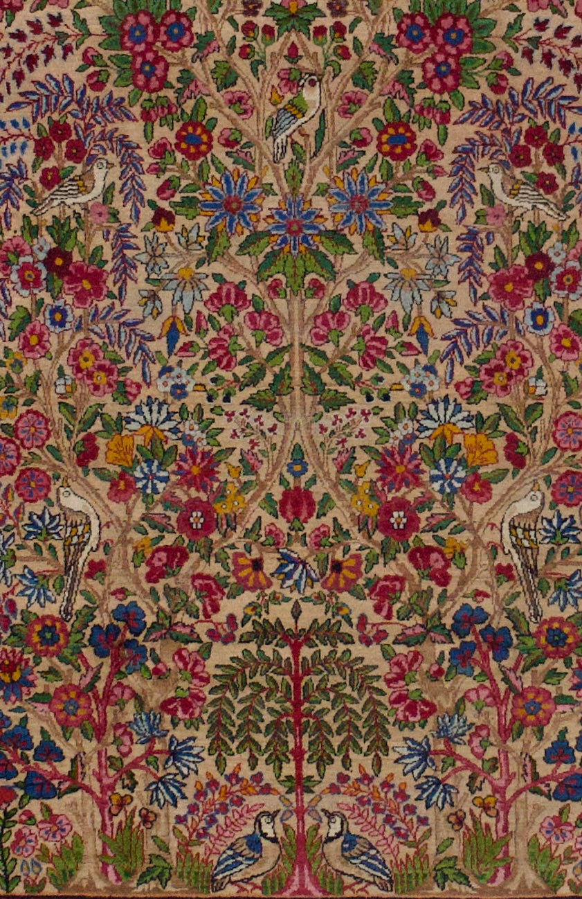 Antique Lavar Kerman Rug 4' 8" x 7' 5"