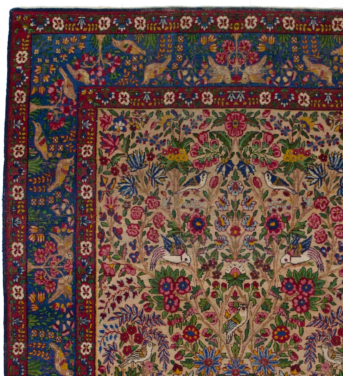 Antique Lavar Kerman Rug 4' 8" x 7' 5"
