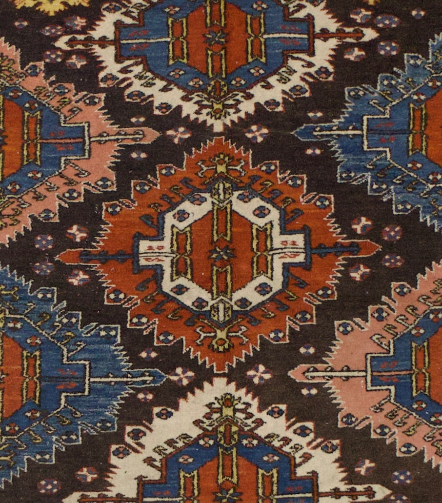 Antique Caucasian Shirvan Rug 5' 6" x 6' 1"