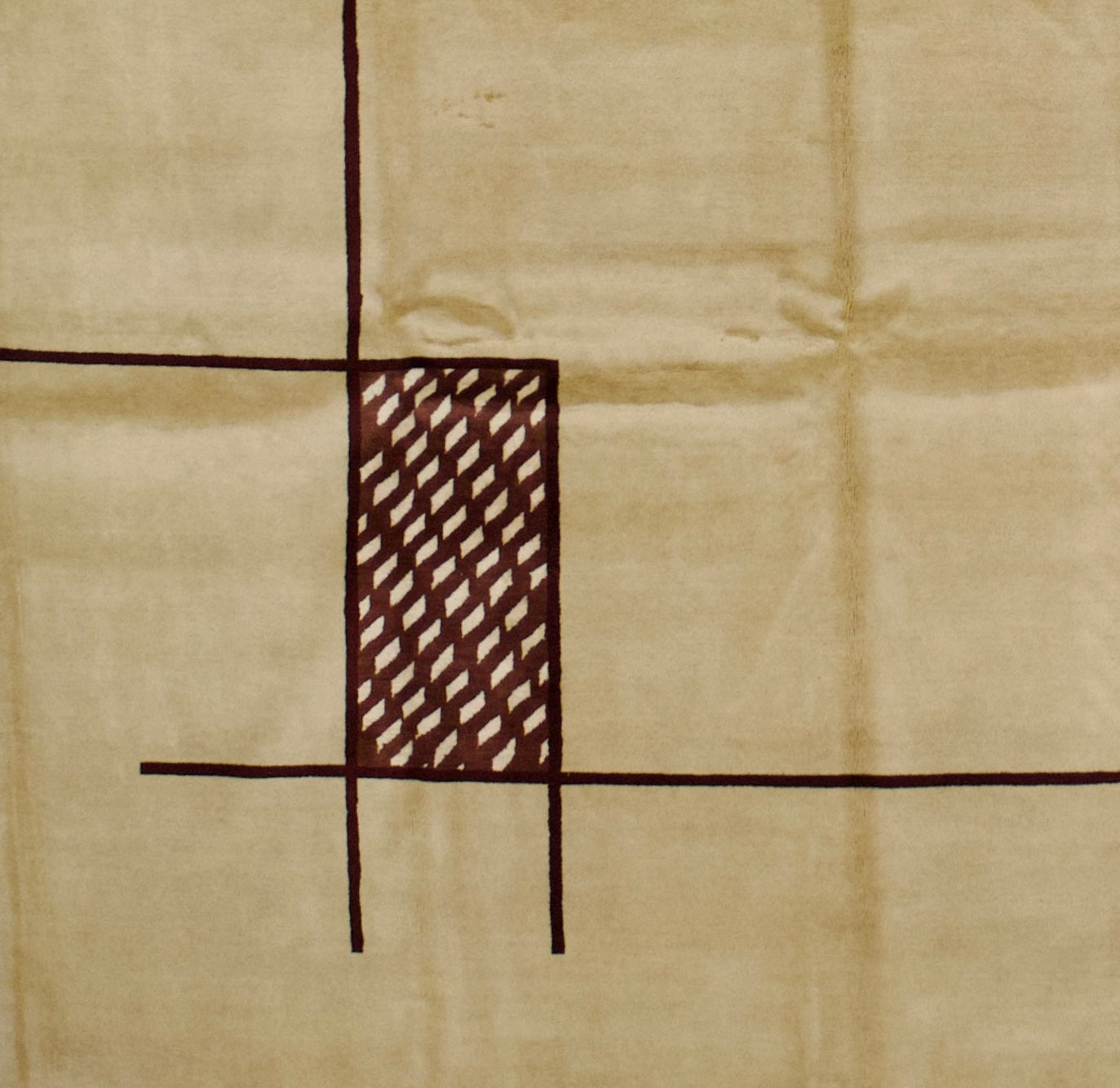 Fine Mid Century French Rug Dasilvia Design 6'3" x 9' 1''