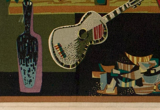Extremely Fine Mid Century French Tapestry design and Signed by R Debir 3'10" x 5' 4"