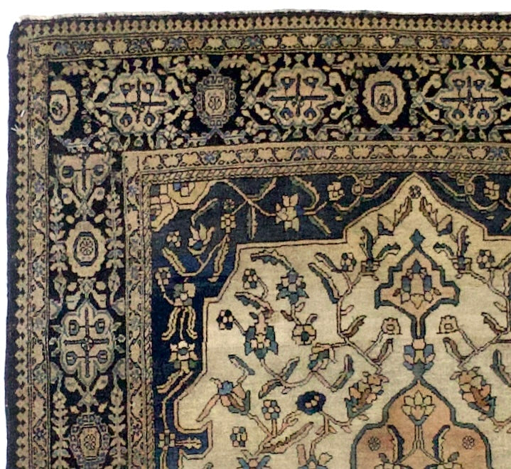 Antique Farahan Sarouk Rug 3'5" x 4' 10"
