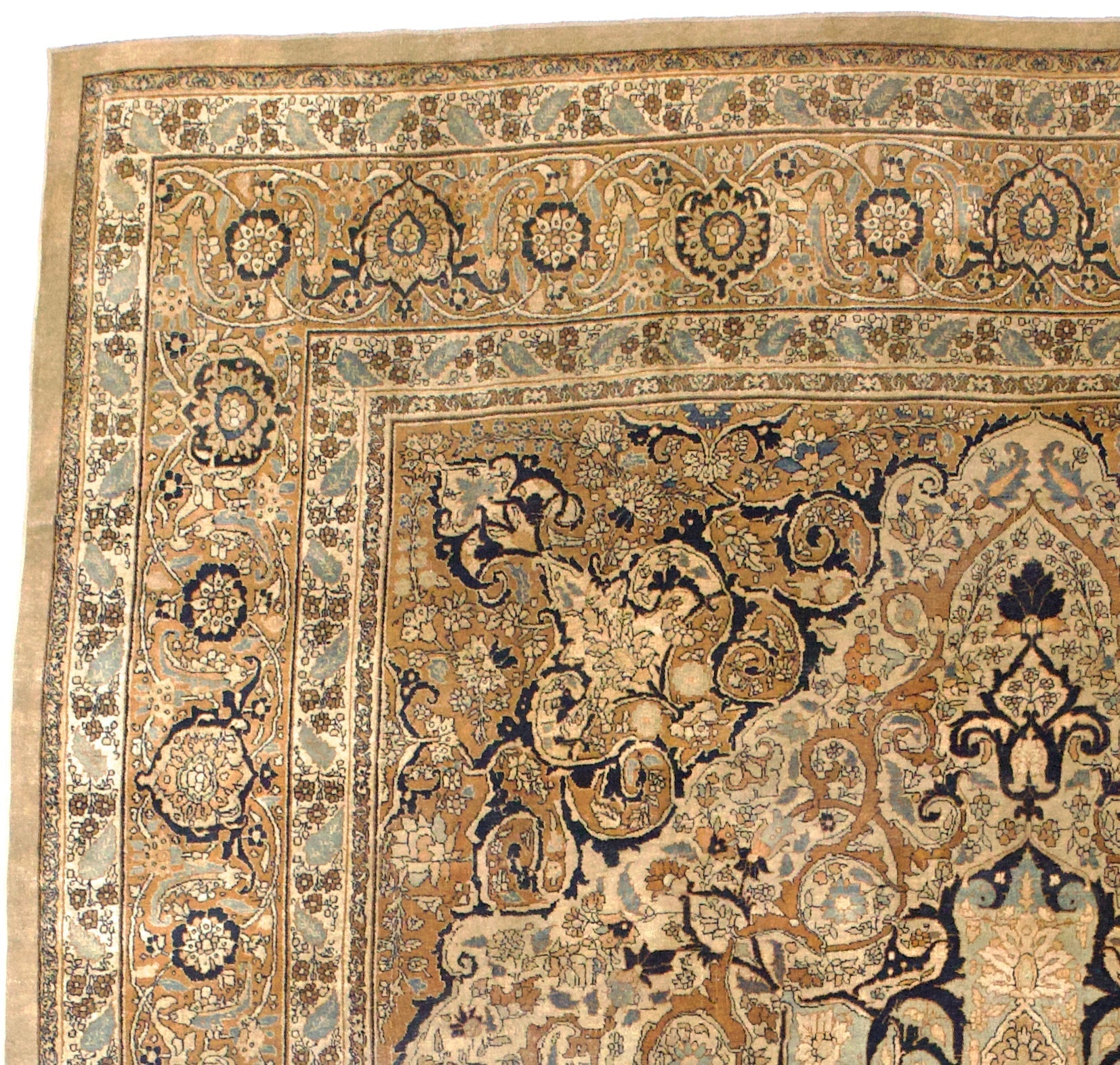 Antique Persian Haji Jalili Tabriz Rug 9' 3" x 12' 1"