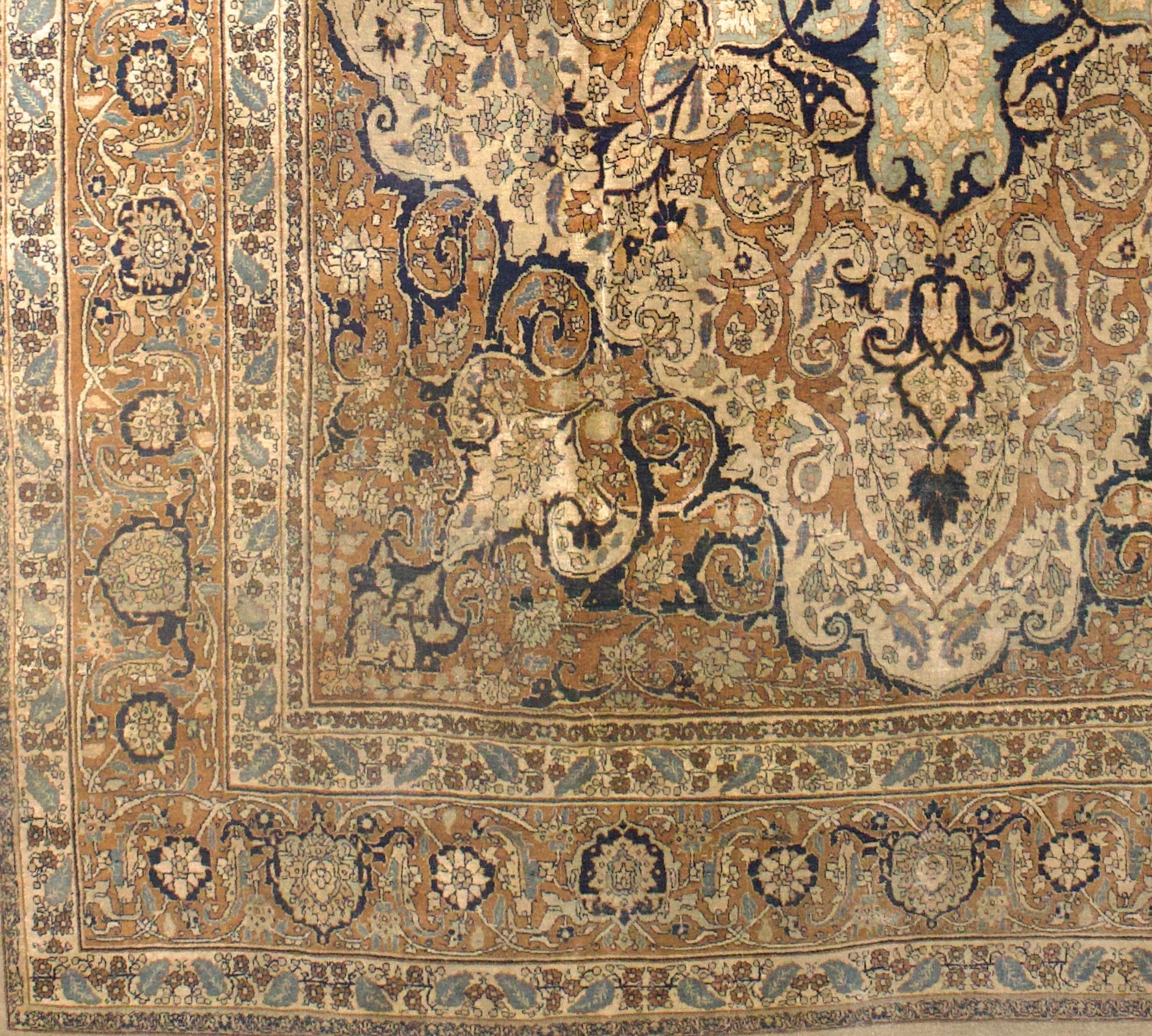 Antique Persian Haji Jalili Tabriz Rug 9' 3" x 12' 1"