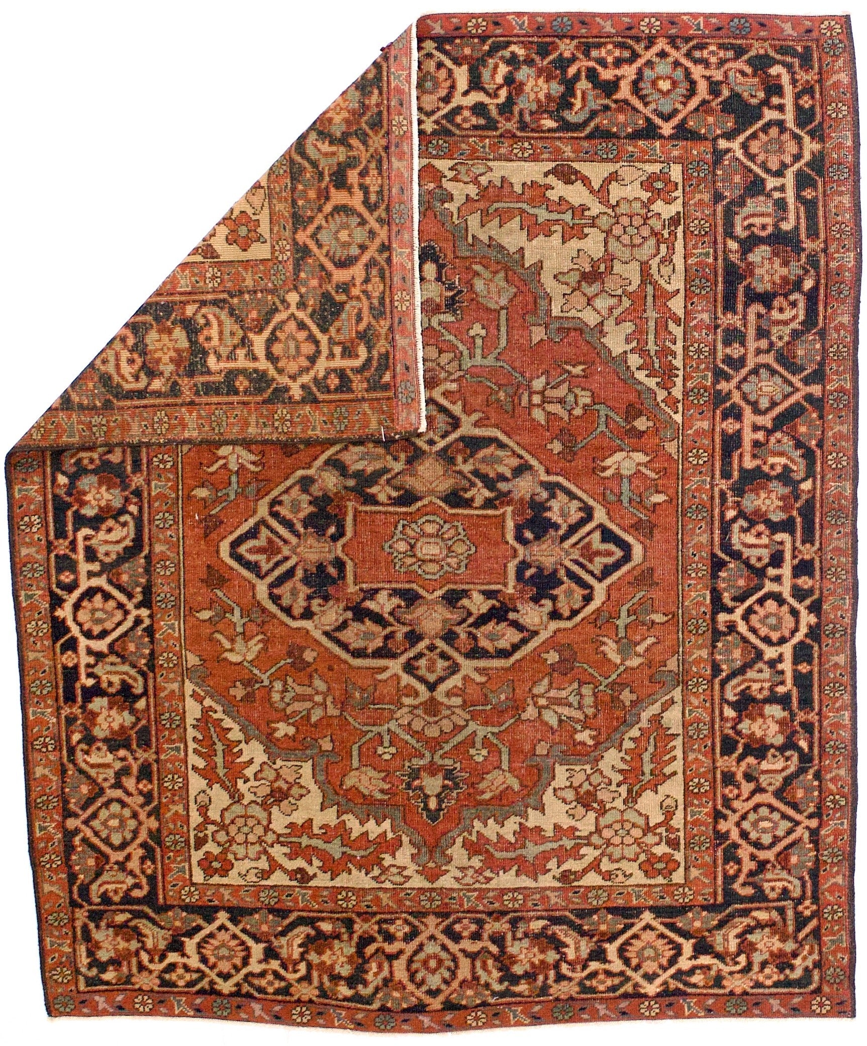 Antique Heriz/Serapi Rug 5'1" x 6' 1"