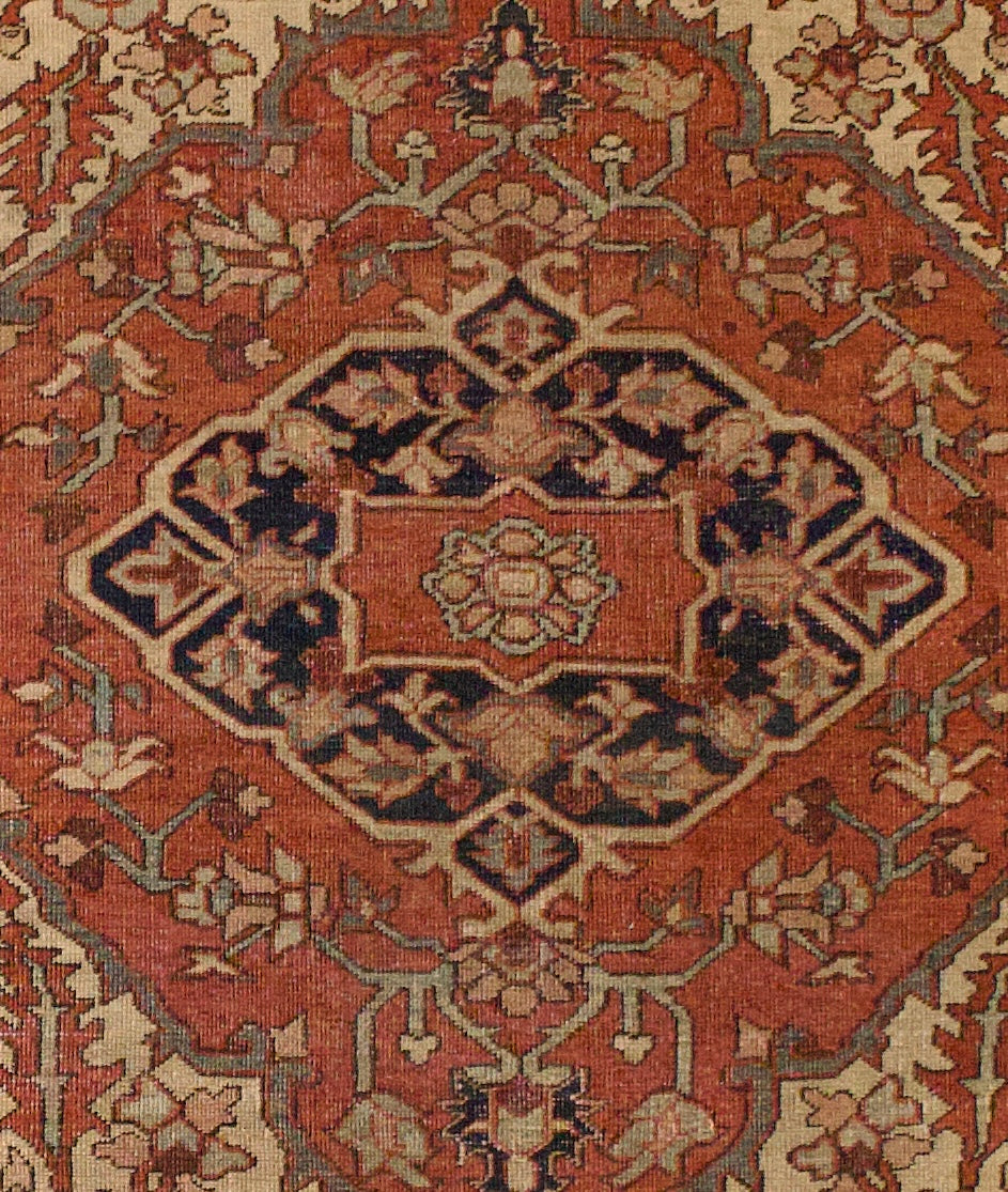 Antique Heriz/Serapi Rug 5'1" x 6' 1"