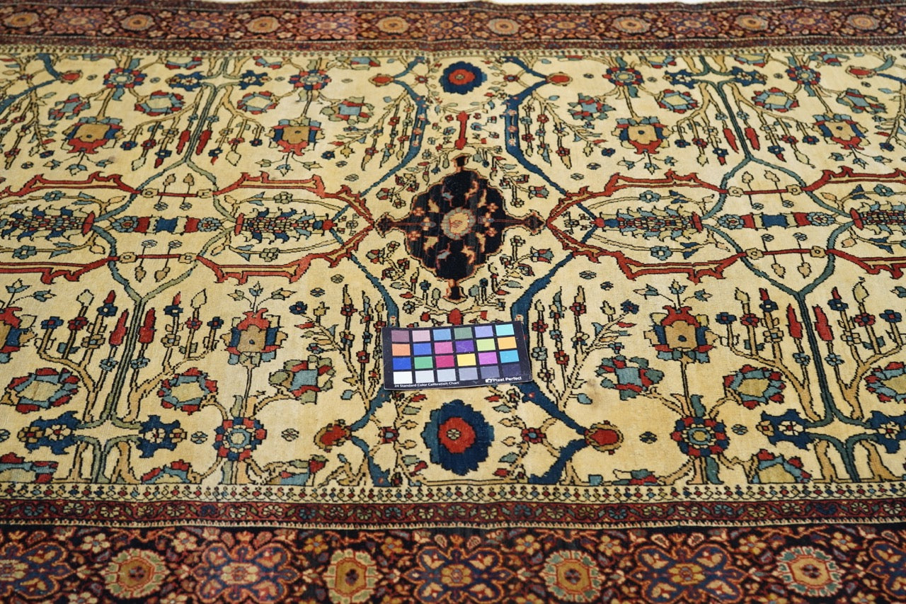 Antique Farahan Sarouk Rug 4' 4" x 6' 6"