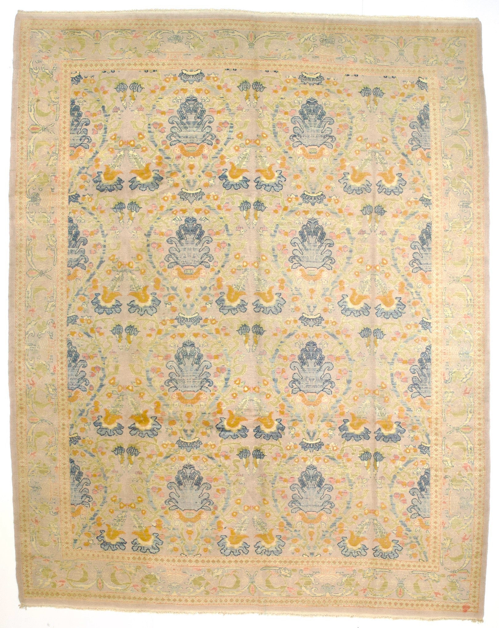 Vintage Spanish Wool Rug 9'0" x 11' 5"