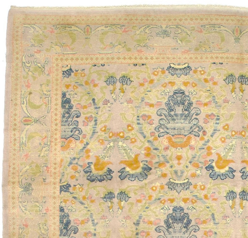 Vintage Spanish Wool Rug 9'0" x 11' 5"