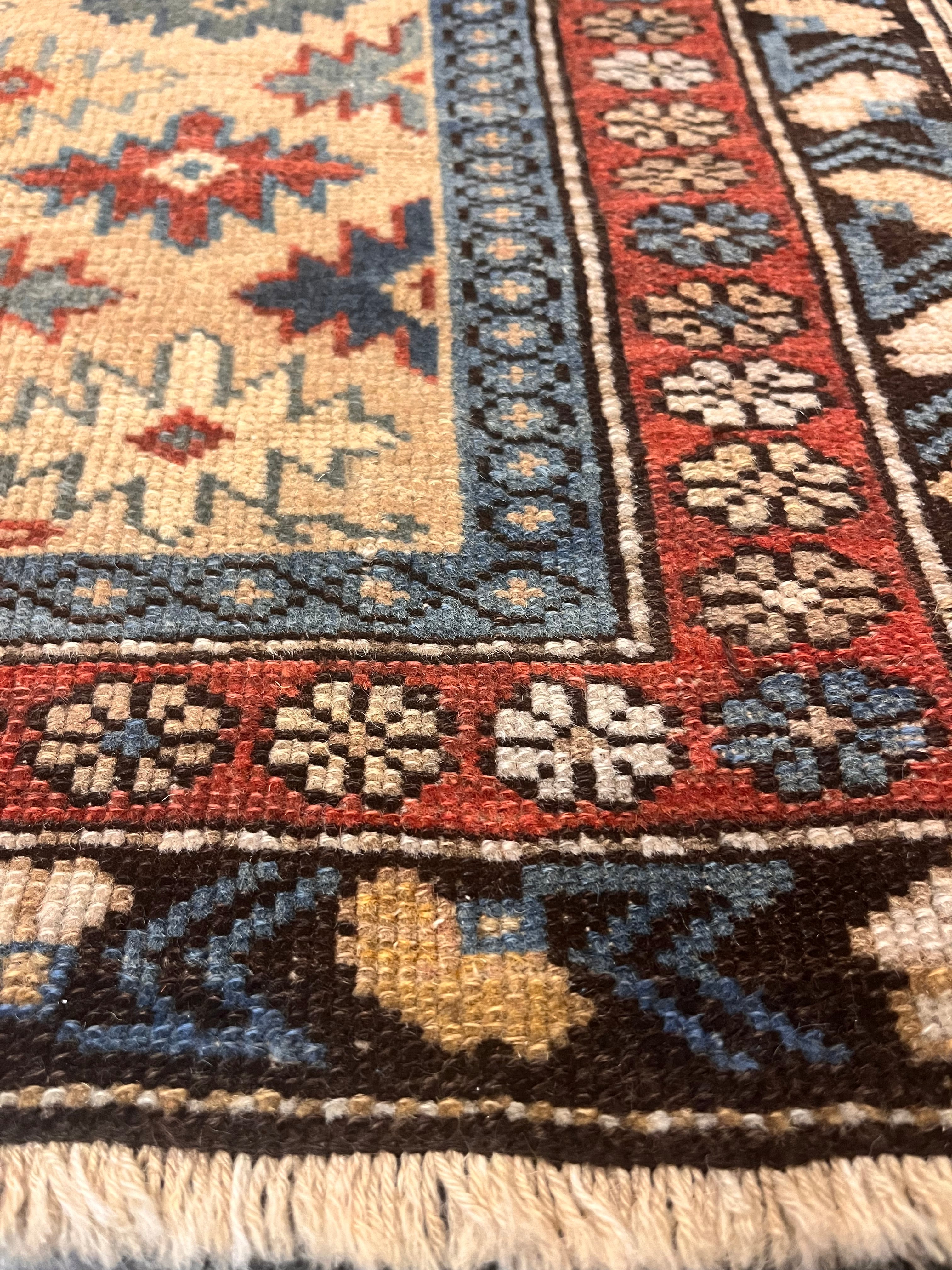 Antique Caucasian Shirvan Rug 1'11" x 2' 10''