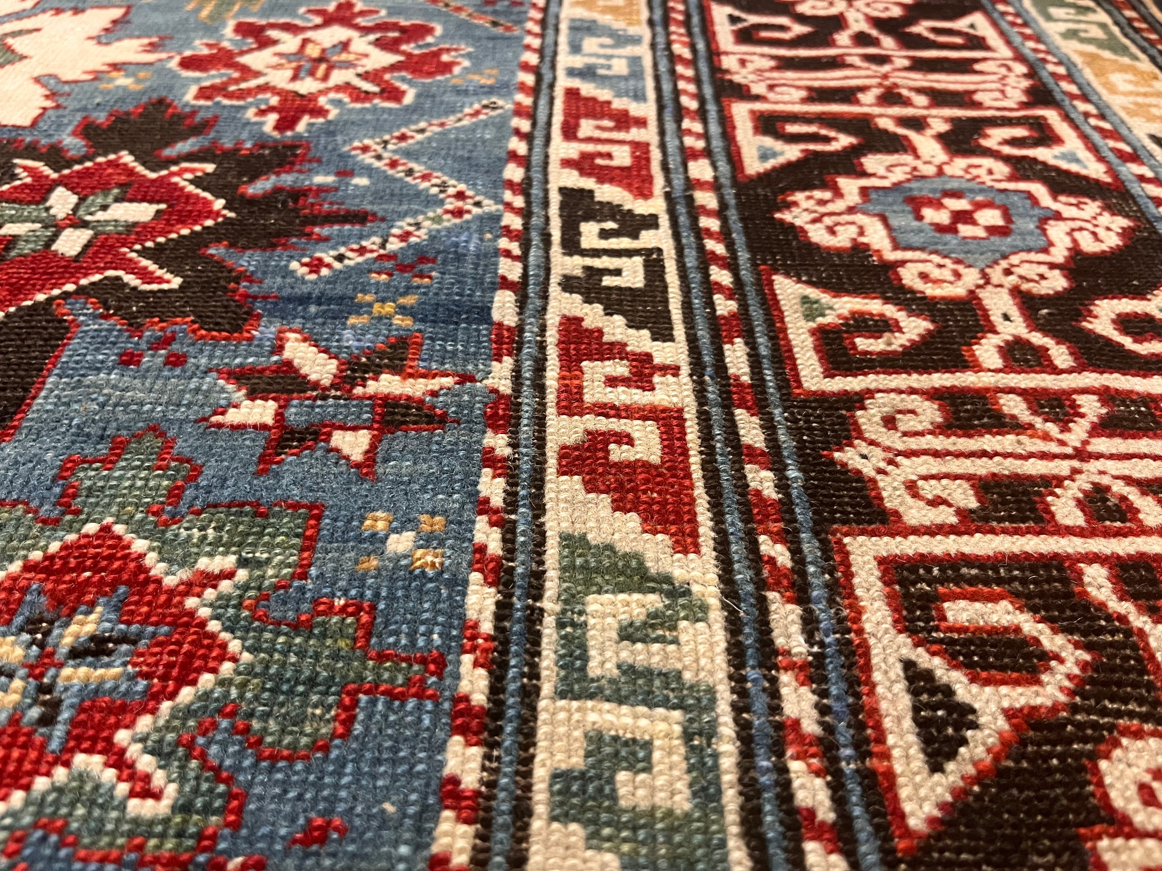 Antique Caucasian Shirvan Rug 3' 6'' x 8' 5''