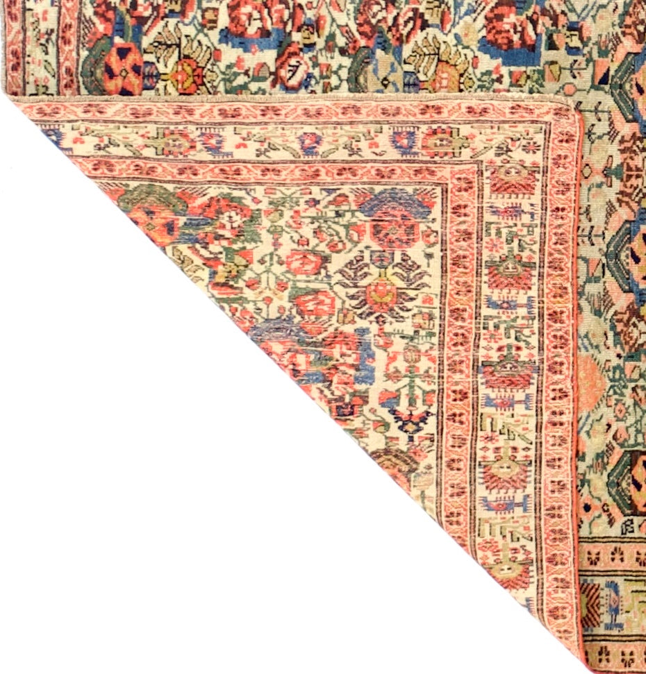 Antique Farahan Zeleh Sultan Design Rug 3' 11'' x 6' 3''
