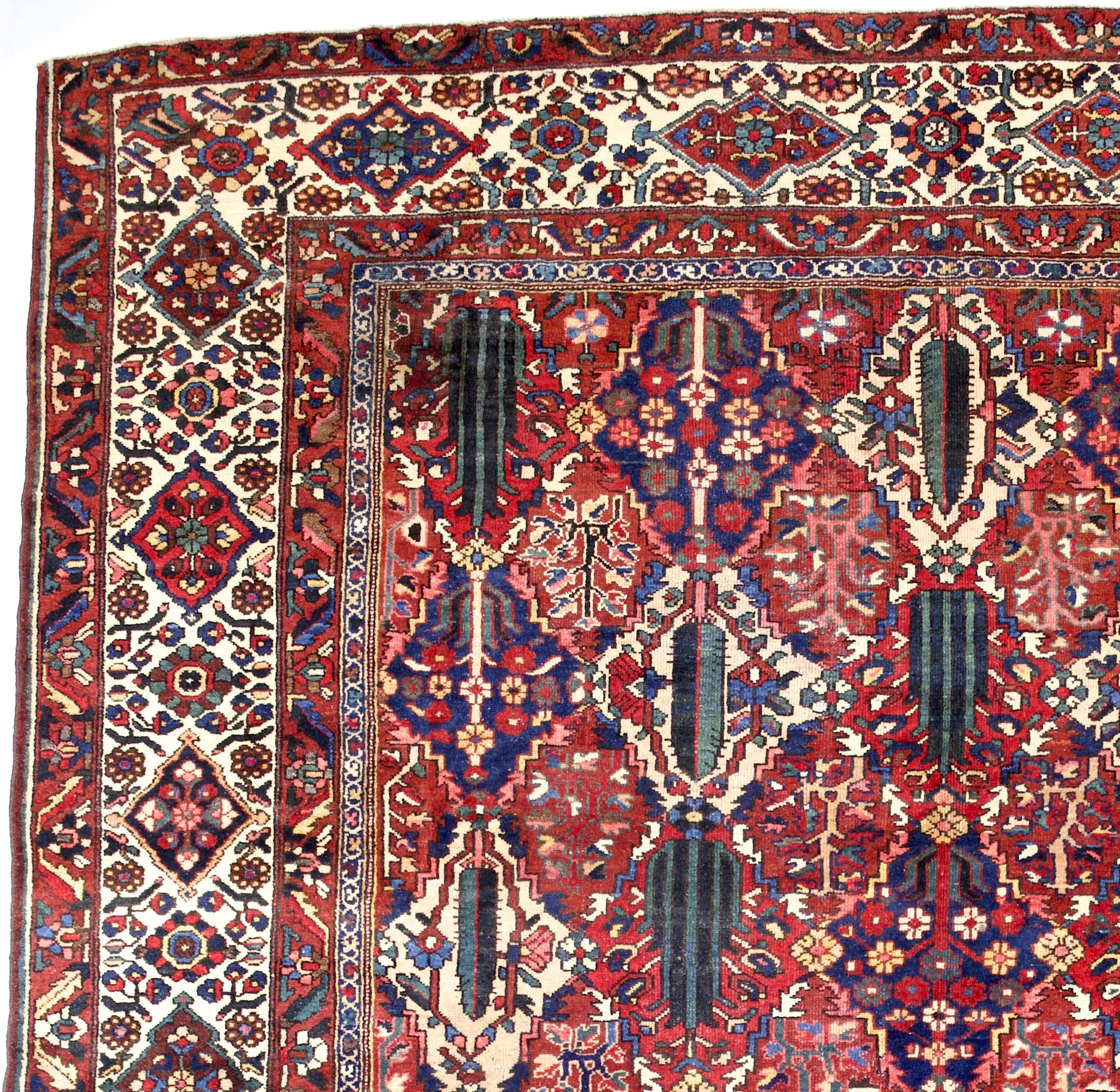Antique Bakhtiari Rug 10' 6'' x 14' 1''