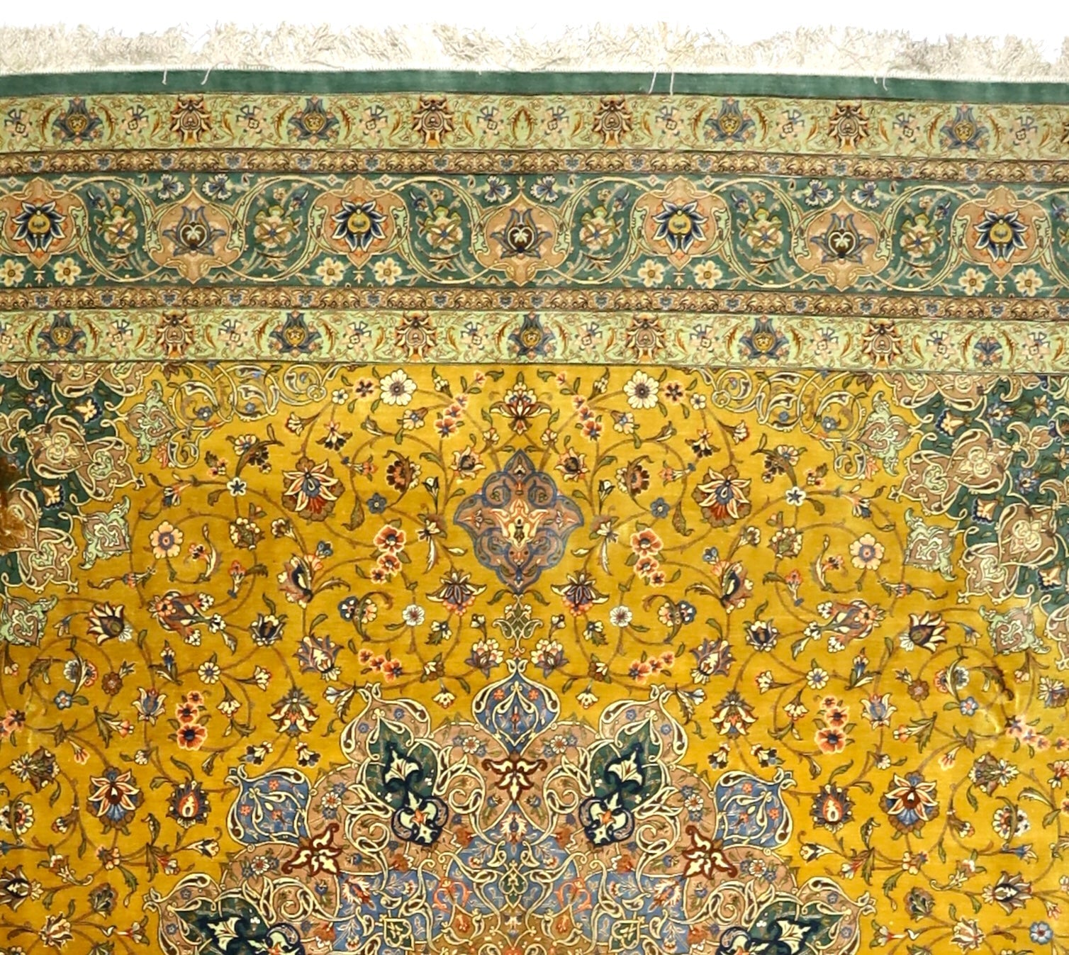 Extremely Fine Silk Qum Rug 8'0" x 8' 2''