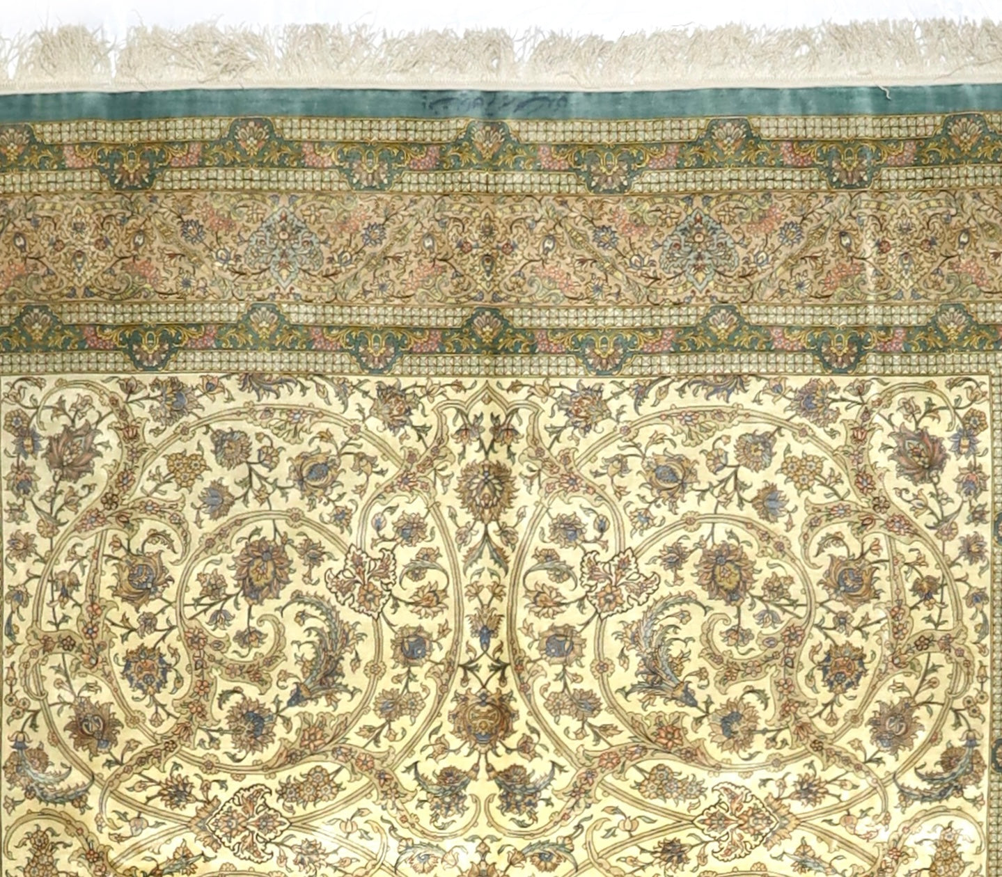 Extremely Fine Silk Qum Rug 6'6" x 9' 11"