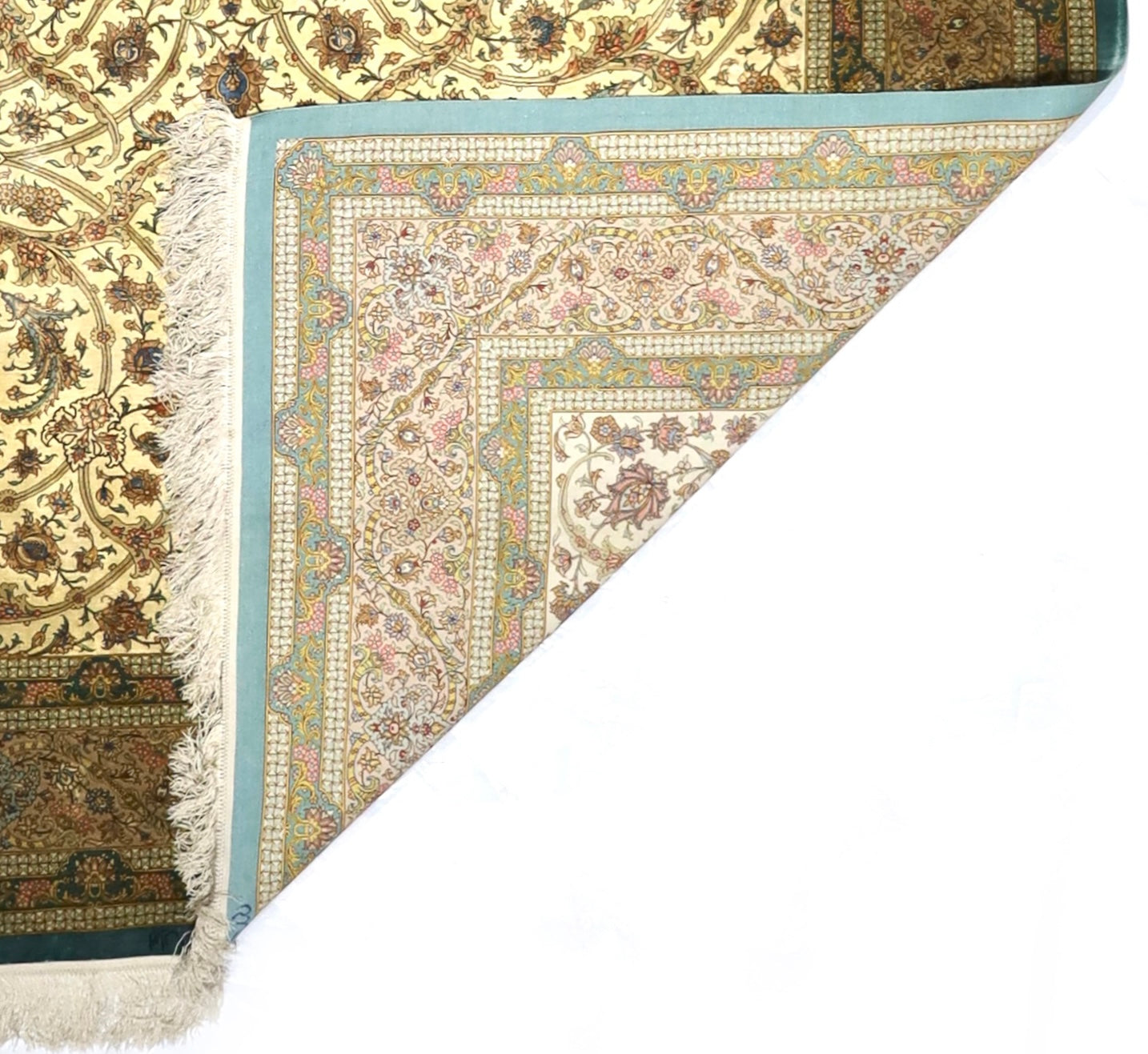 Extremely Fine Silk Qum Rug 6'6" x 9' 11"