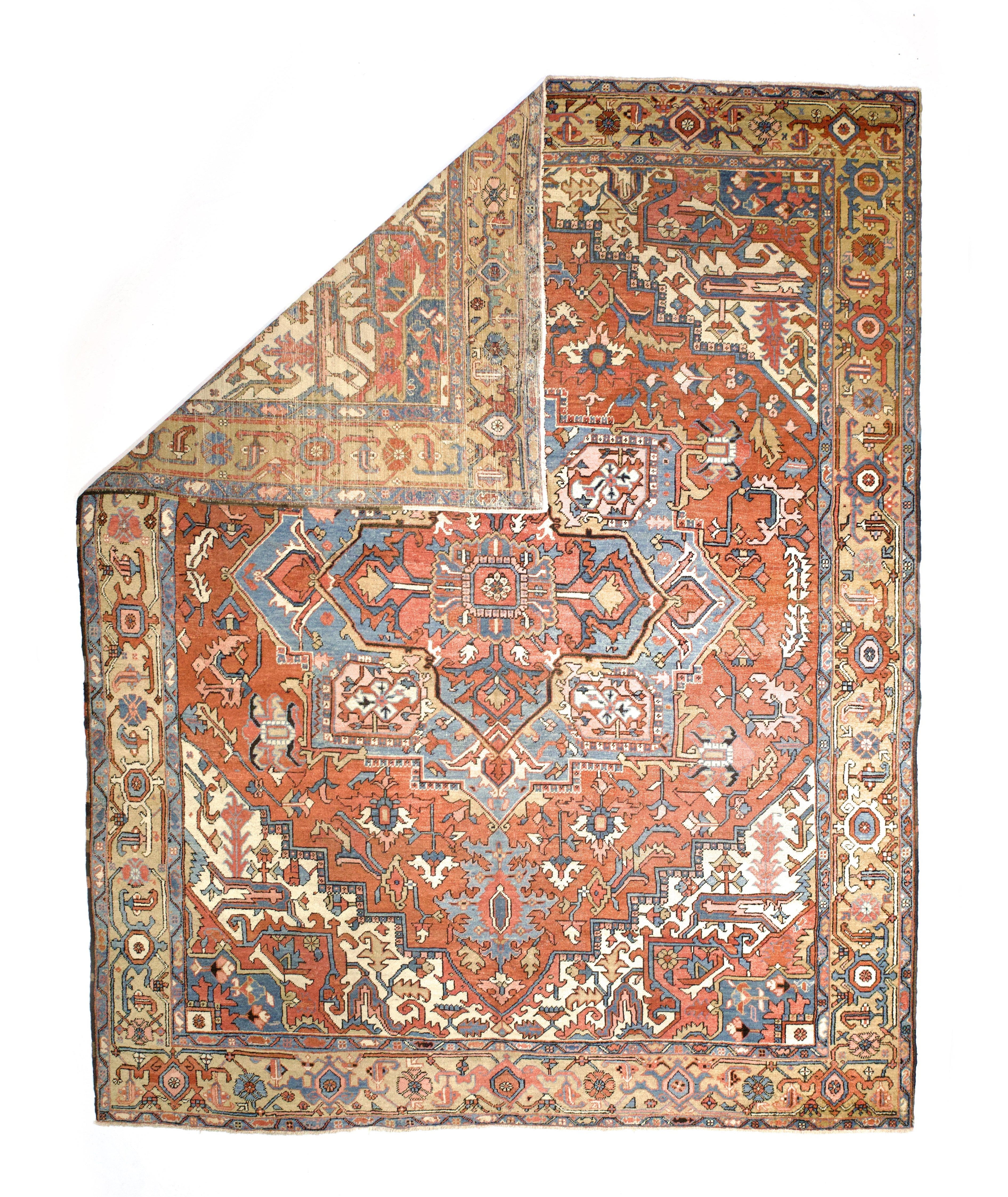 Antique Serapi Rug 9' 4'' x 12' 4''