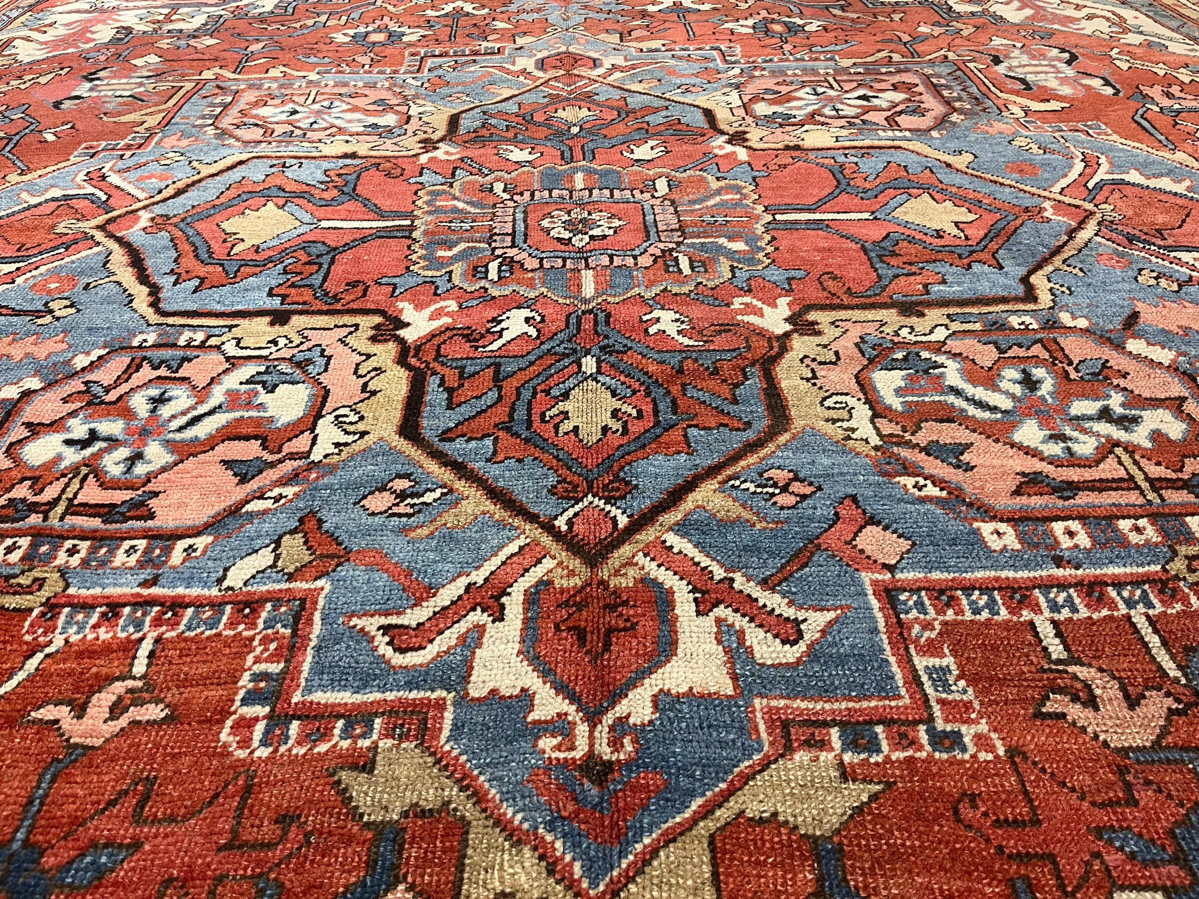 Antique Serapi Rug 9' 4'' x 12' 4''