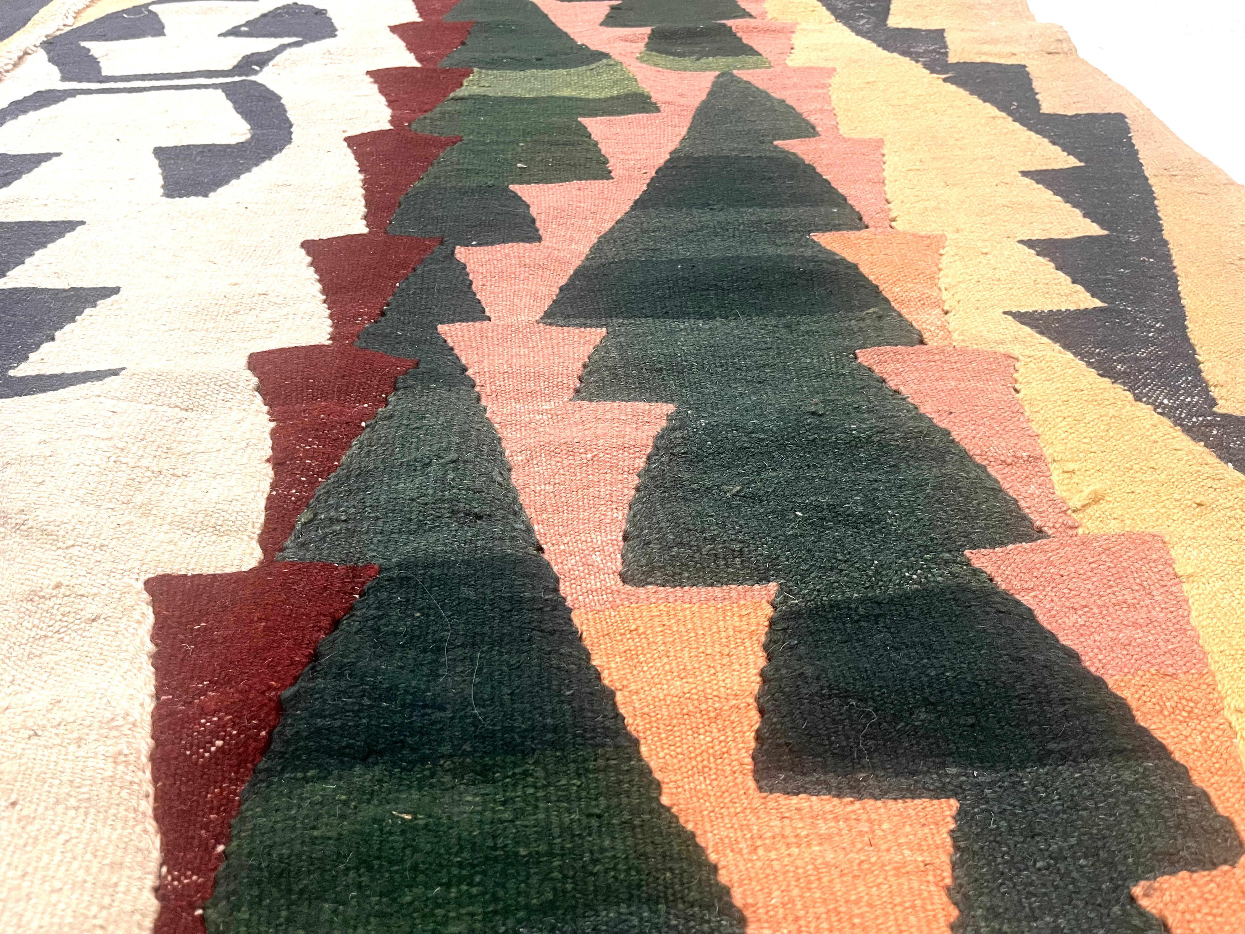 Antique Caucasian Kilim Rug 6' 4'' x 8' 3''