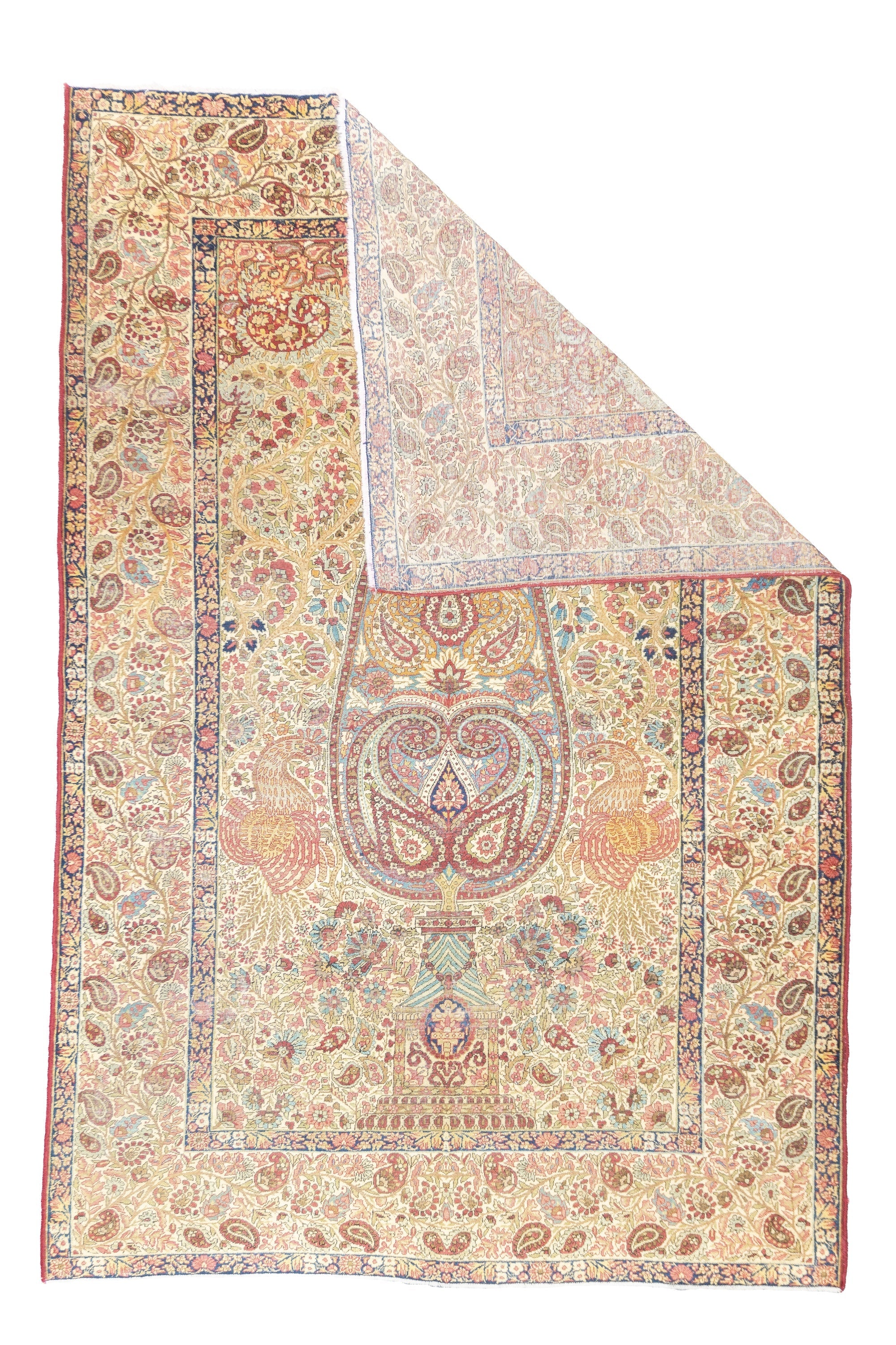 Antique Lavar Kerman Rug 4'8'' x 7'0"