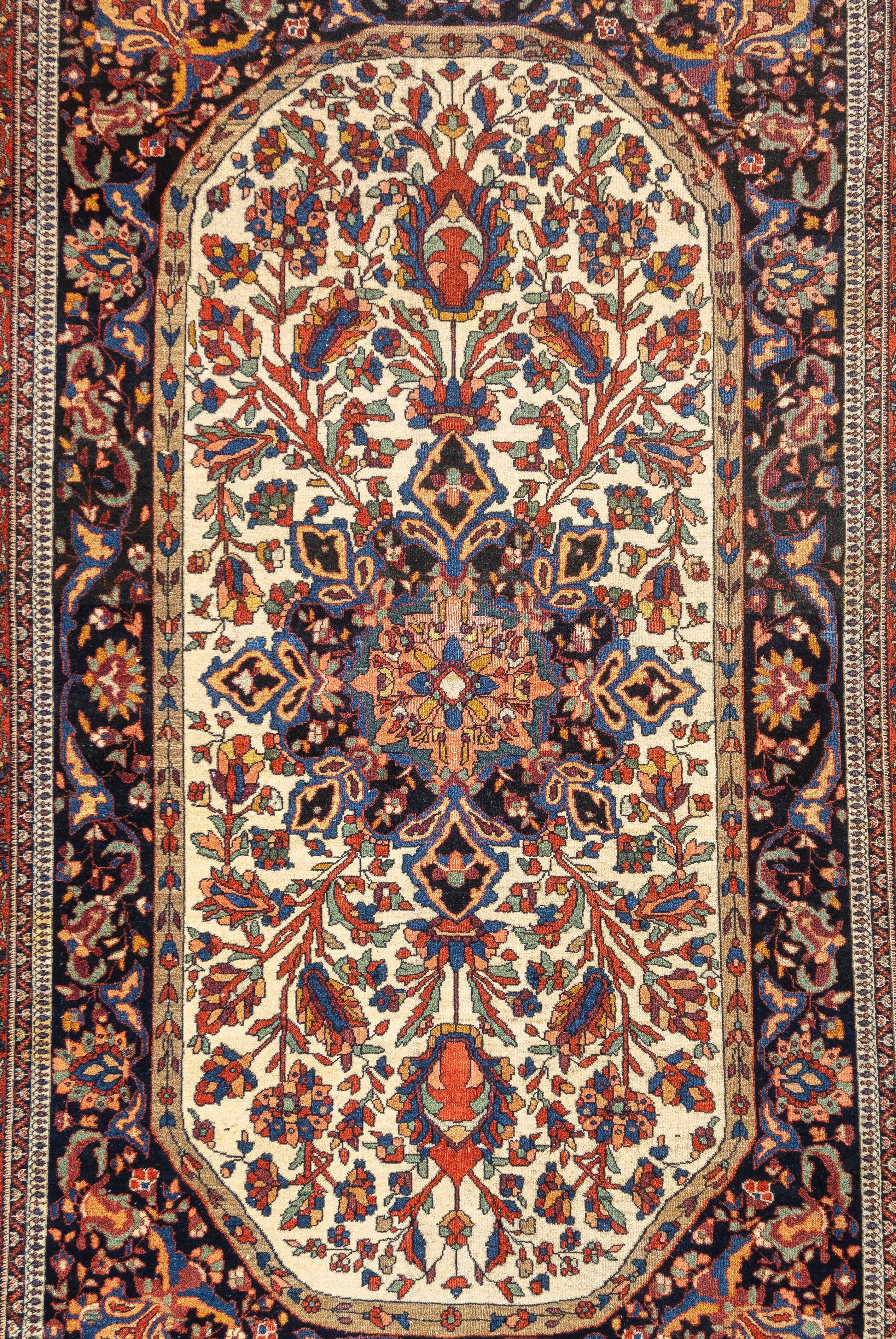 Antique Farahan Sarouk Rug 4'6'' x 6'7''