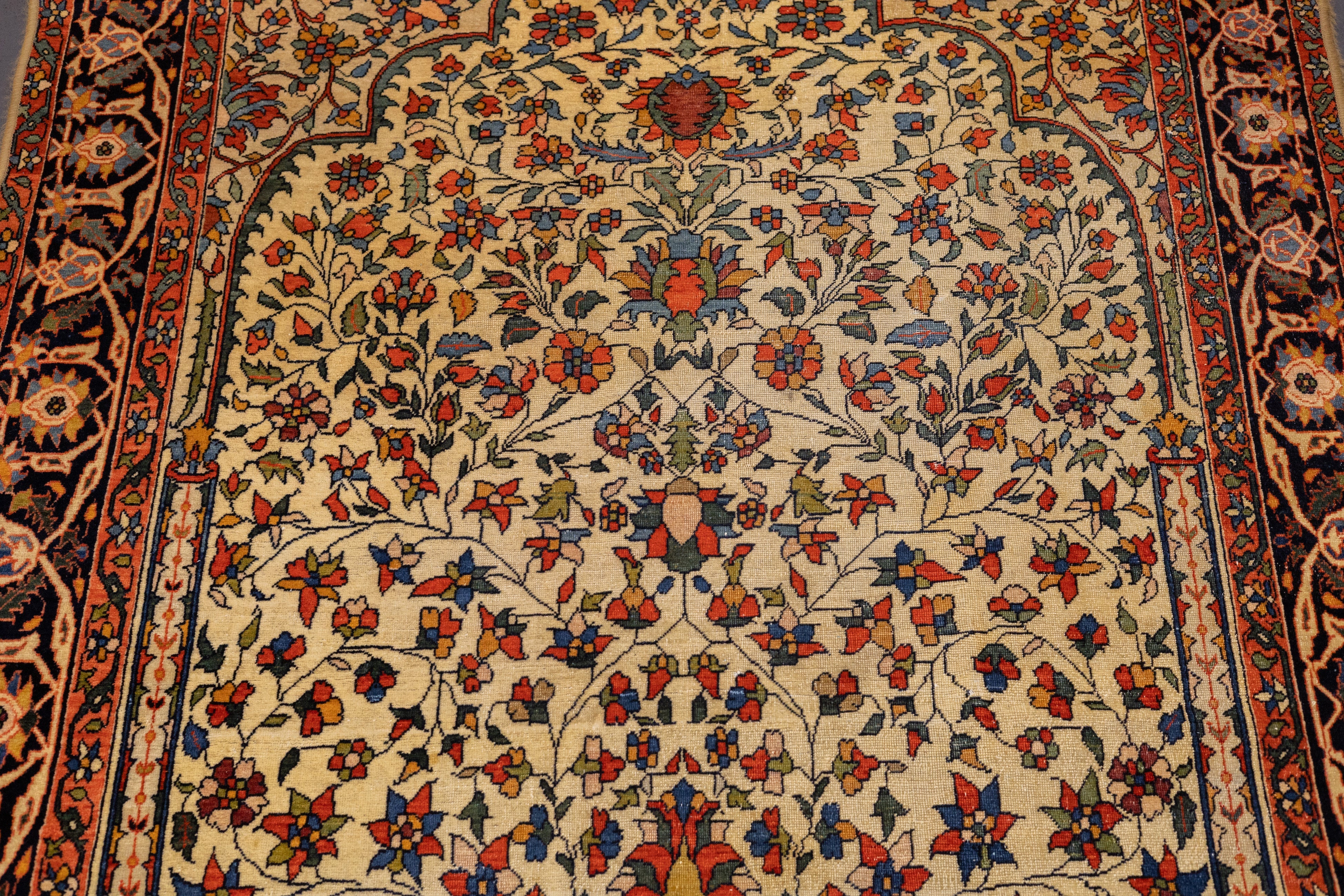 Antique Farahan Sarouk 4'4" x 7'3"