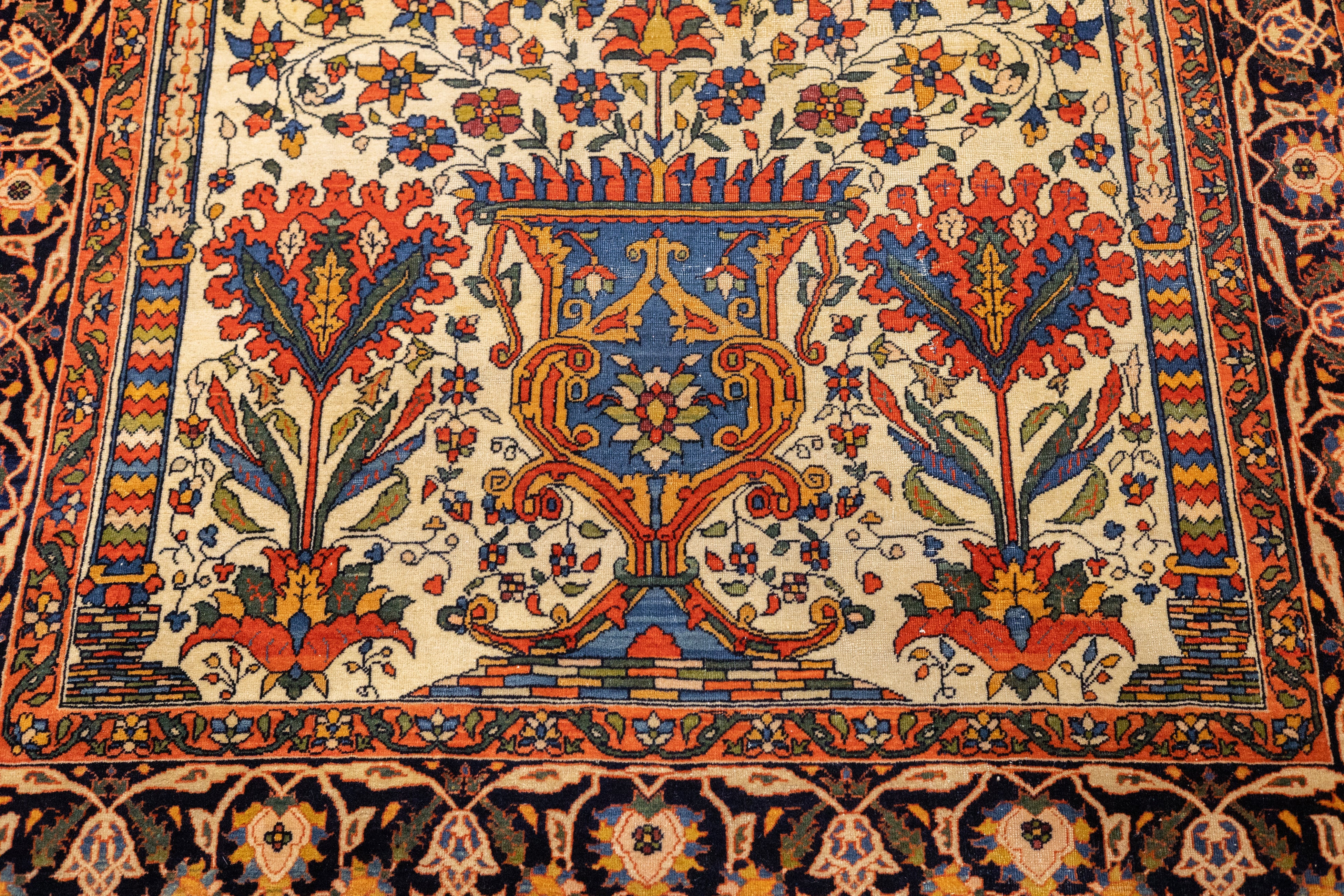 Antique Farahan Sarouk 4'4" x 7'3"