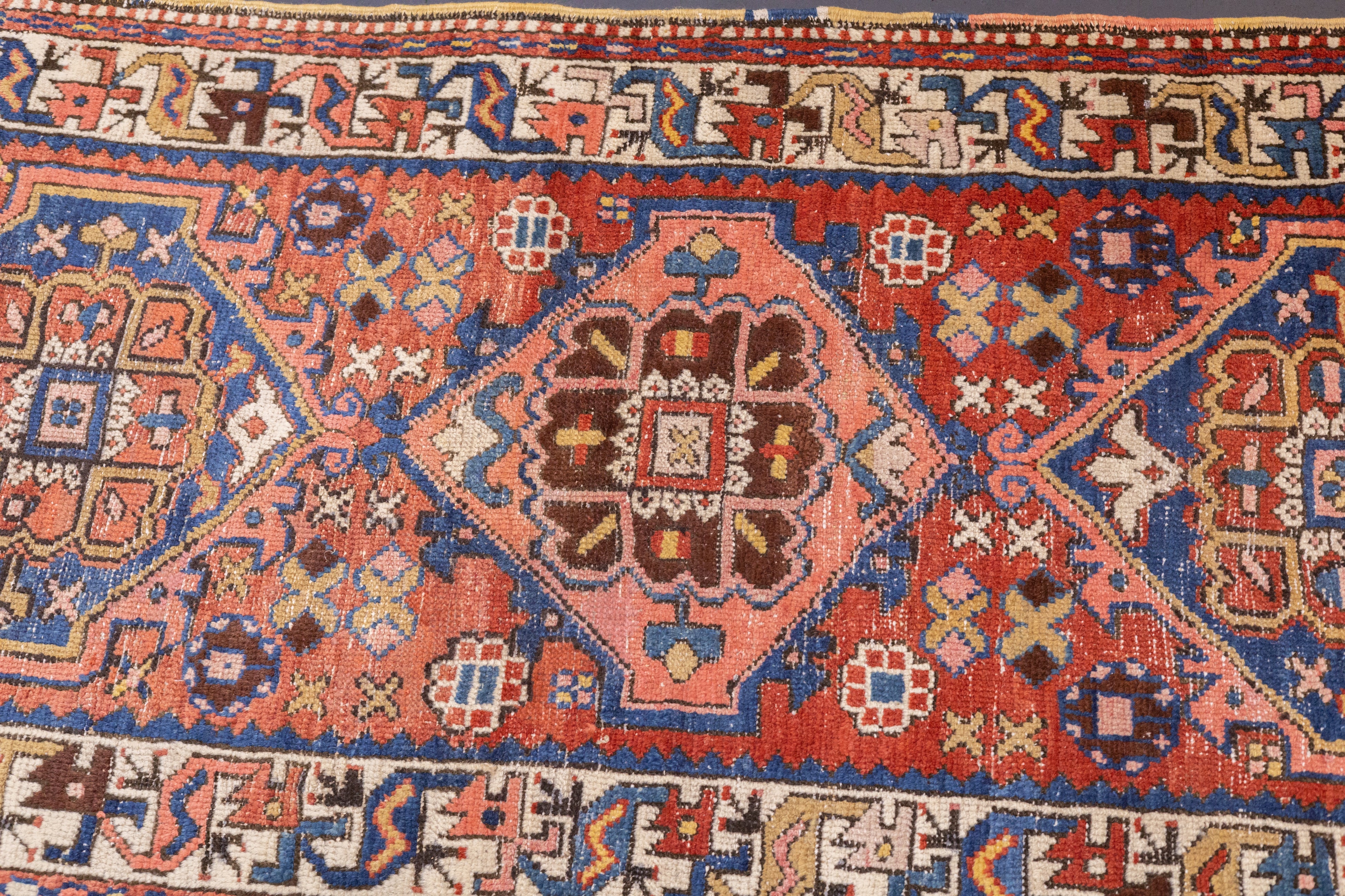 Antique Heriz Rug 3'5'' x 10'1''