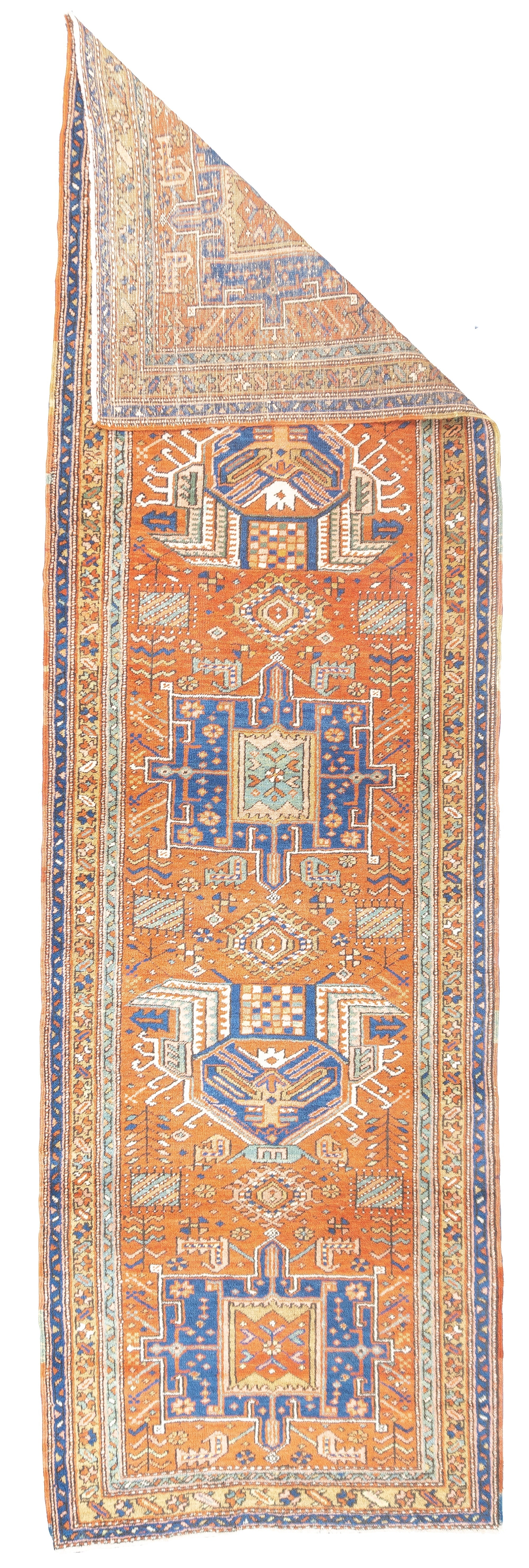 Antique Heriz Long Rug 3'0" x 10'0"