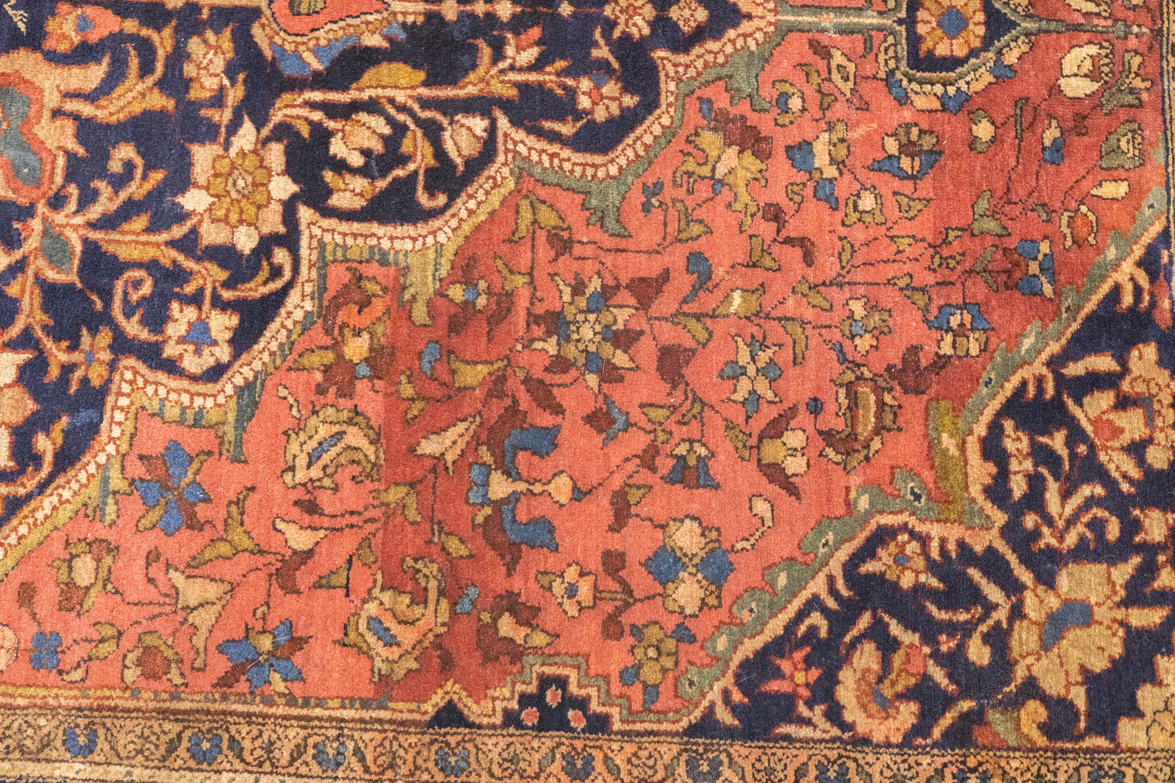Antique Farahan Sarouk Rug 4'6'' x 6'7''
