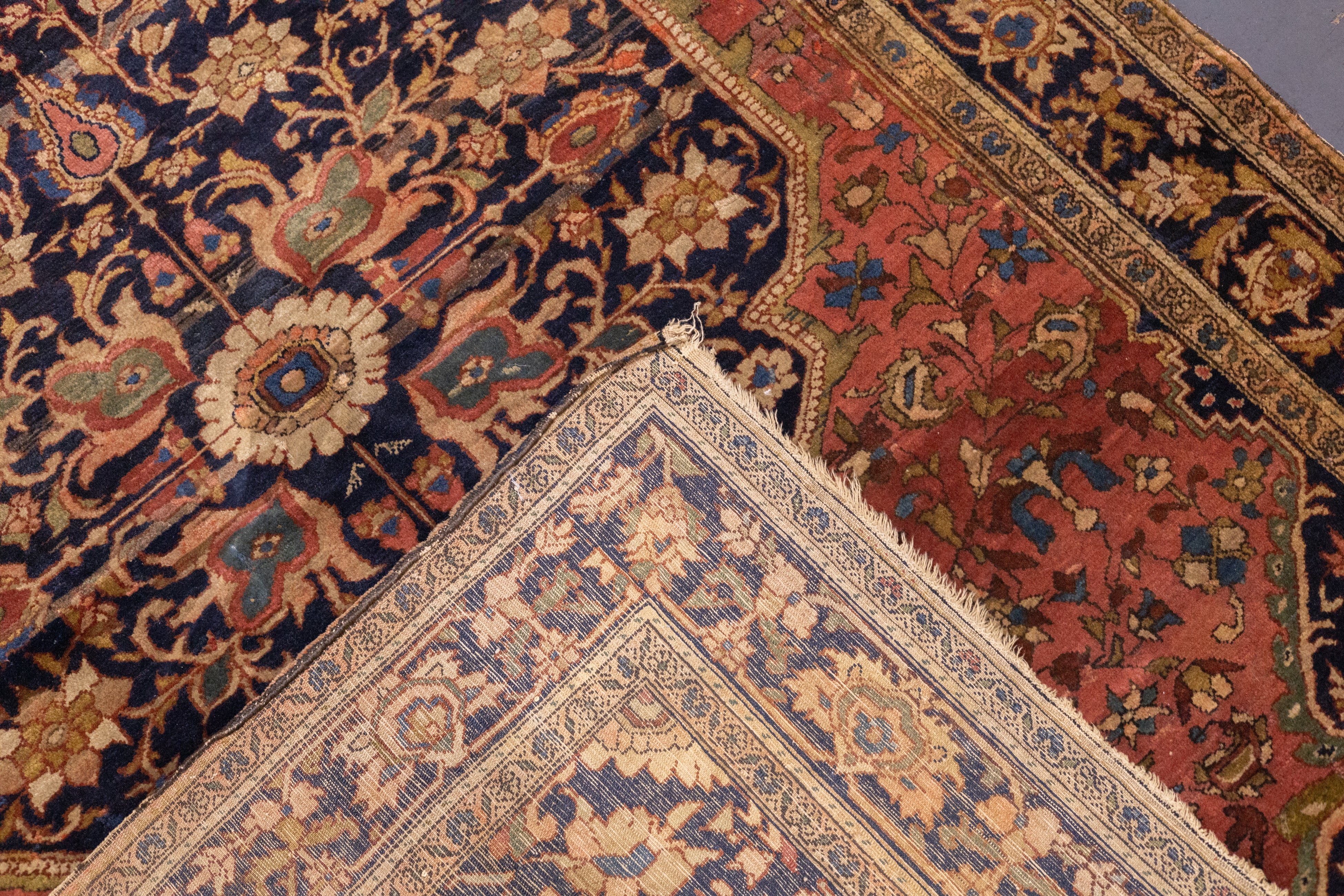 Antique Farahan Sarouk Rug 4'6'' x 6'7''
