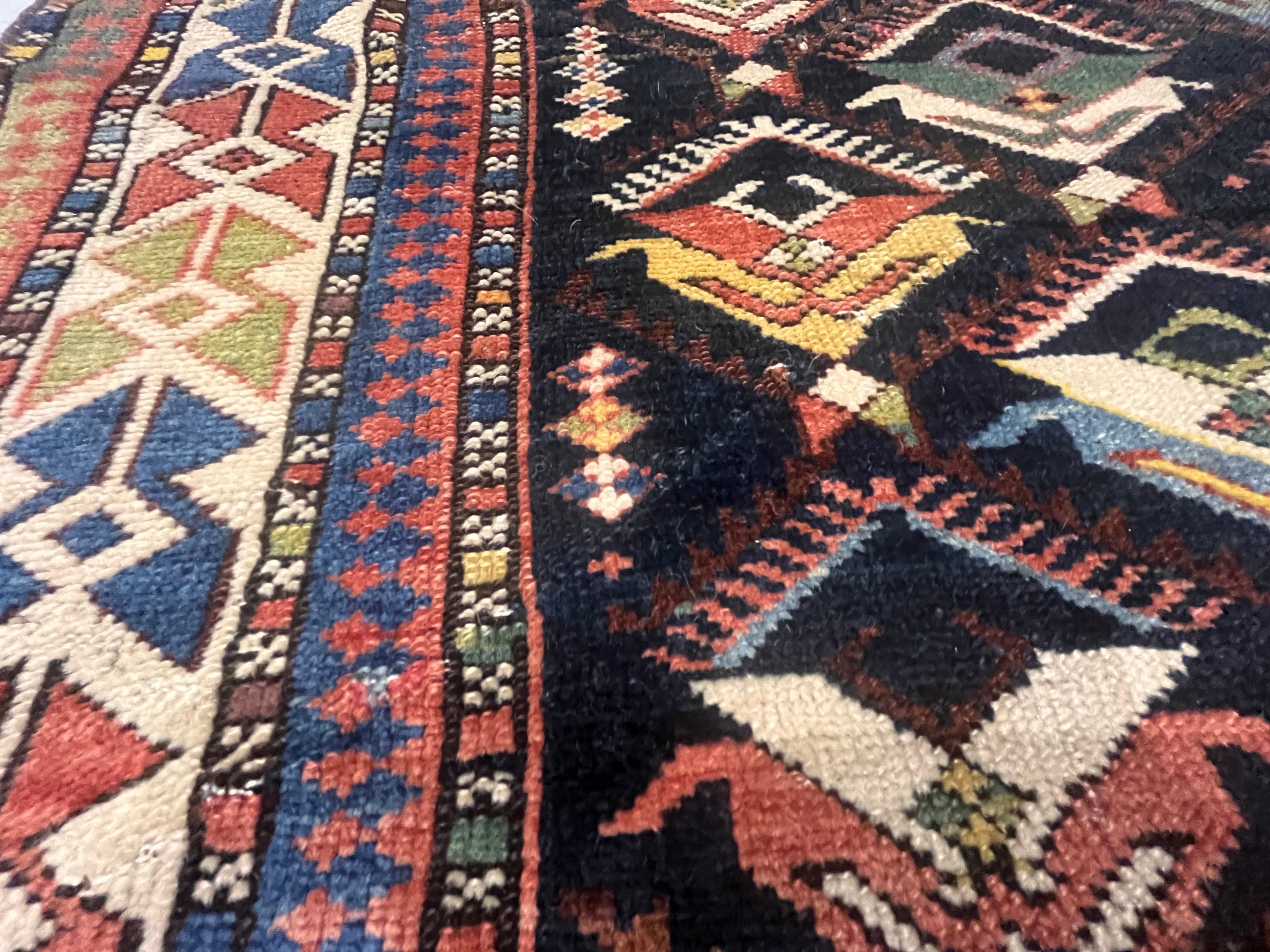 Antique Caucasian Kuba Rug 3'10'' x 5'1''