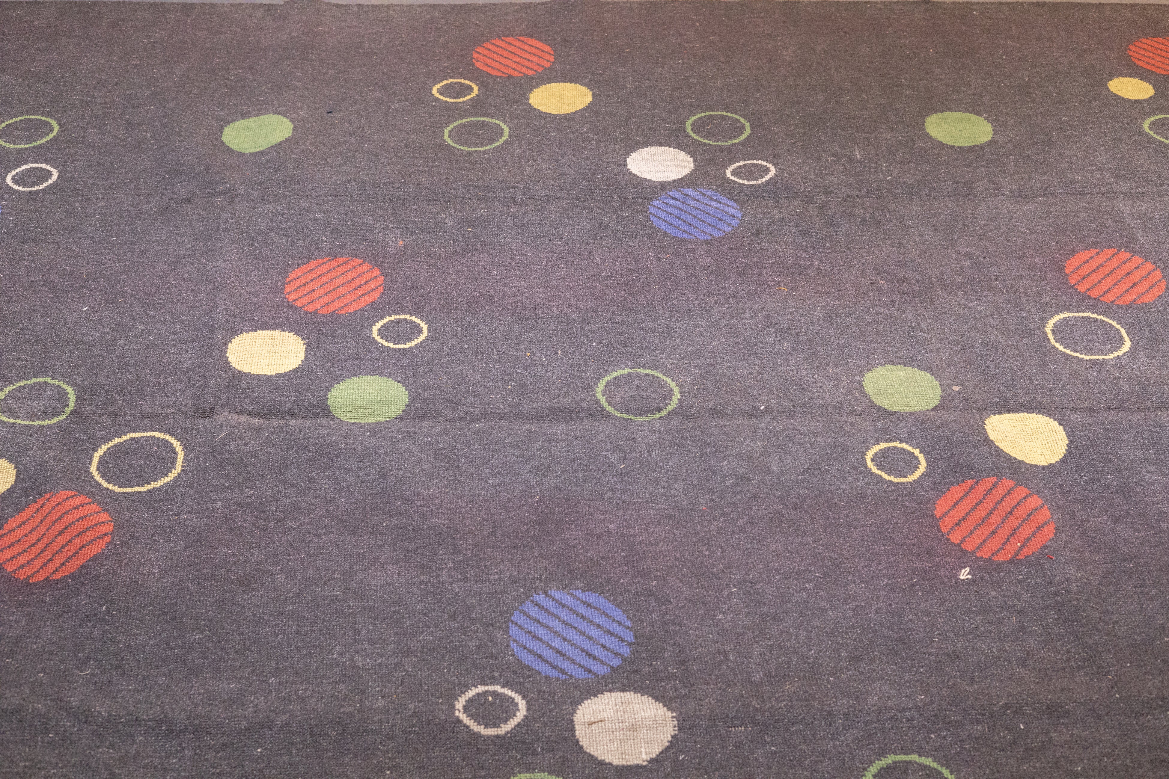 Mid Century European Artistic Wool Rug 7'6'' x 10'8''