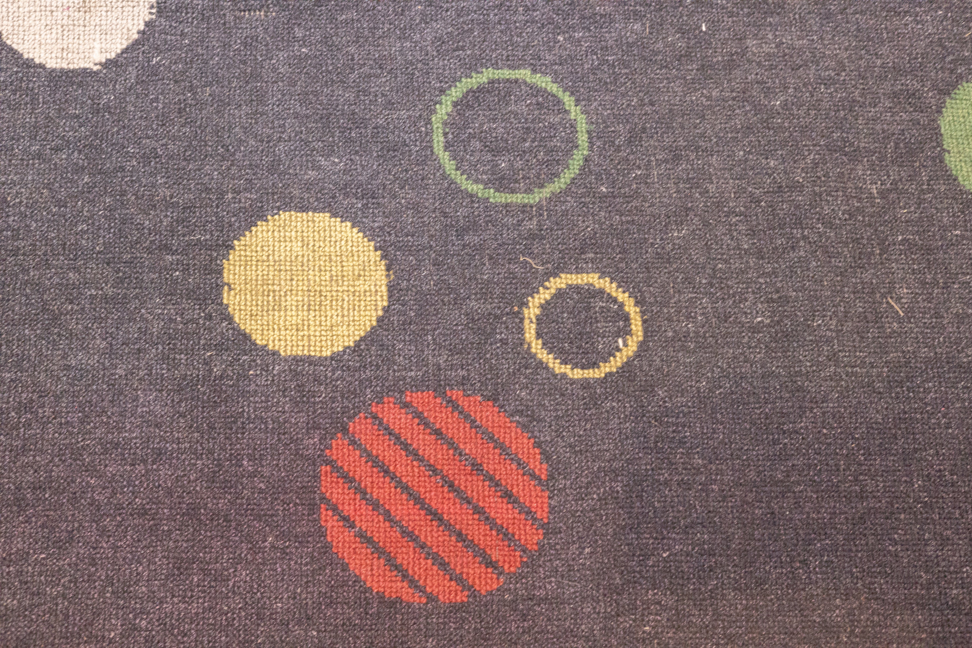 Mid Century European Artistic Wool Rug 7'6'' x 10'8''