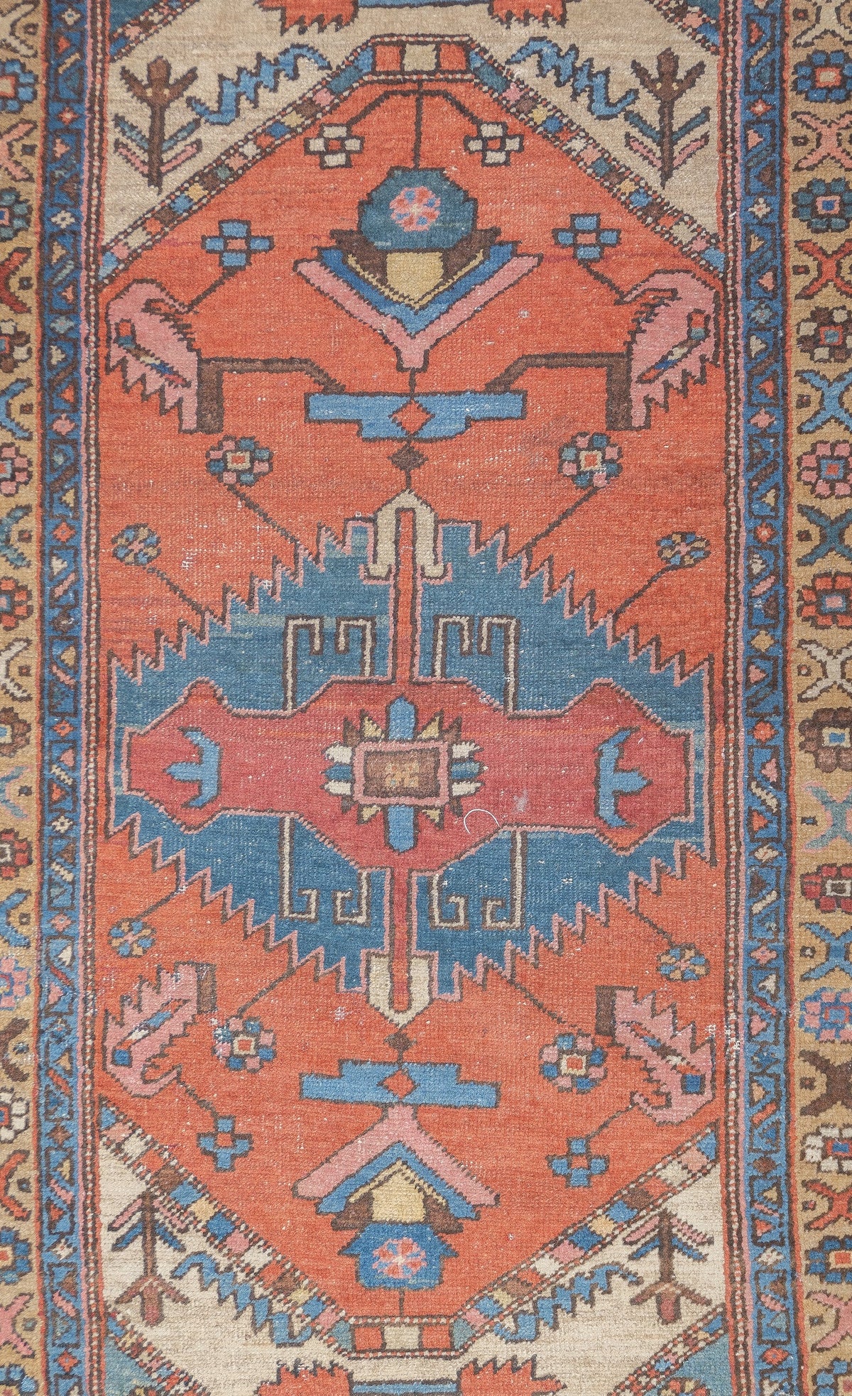 Antique Heriz Wool Rug 2'10'' x 4'10''