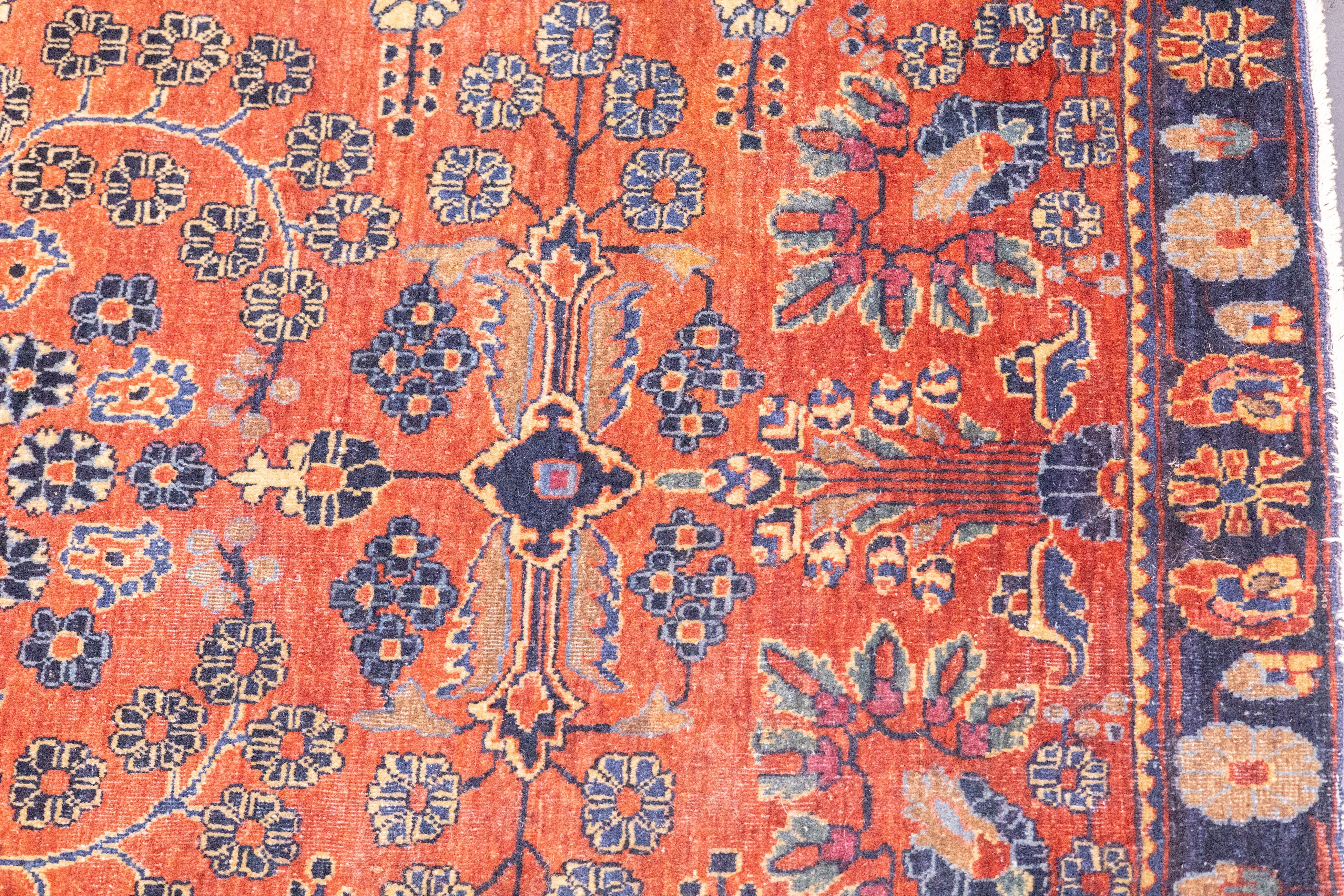 Fine Antique Mohajeran Sarouk Rug 2'5'' x 4'9''