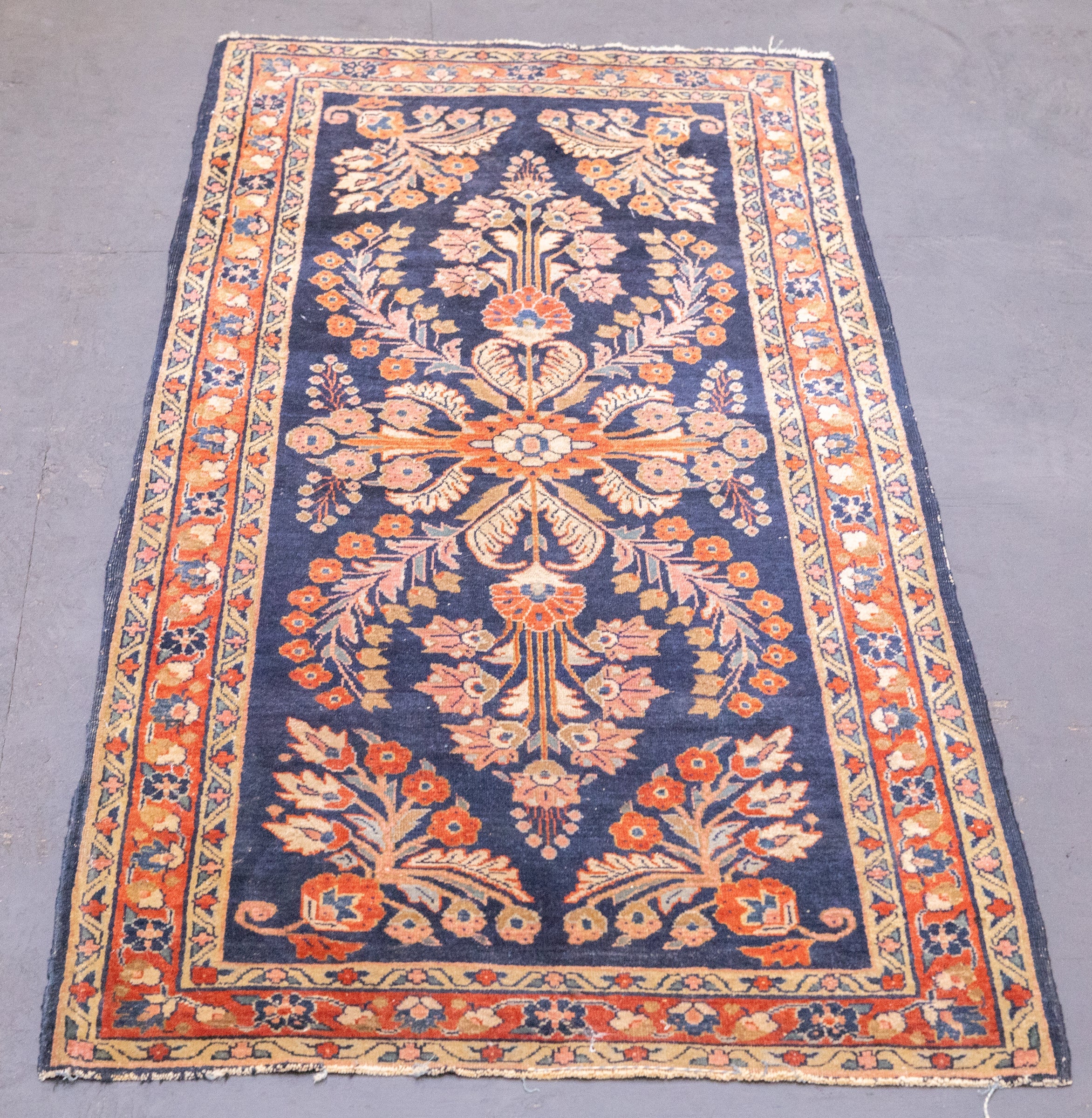 Fine Antique Mohajeran Sarouk Rug 2'7'' x 5'4''