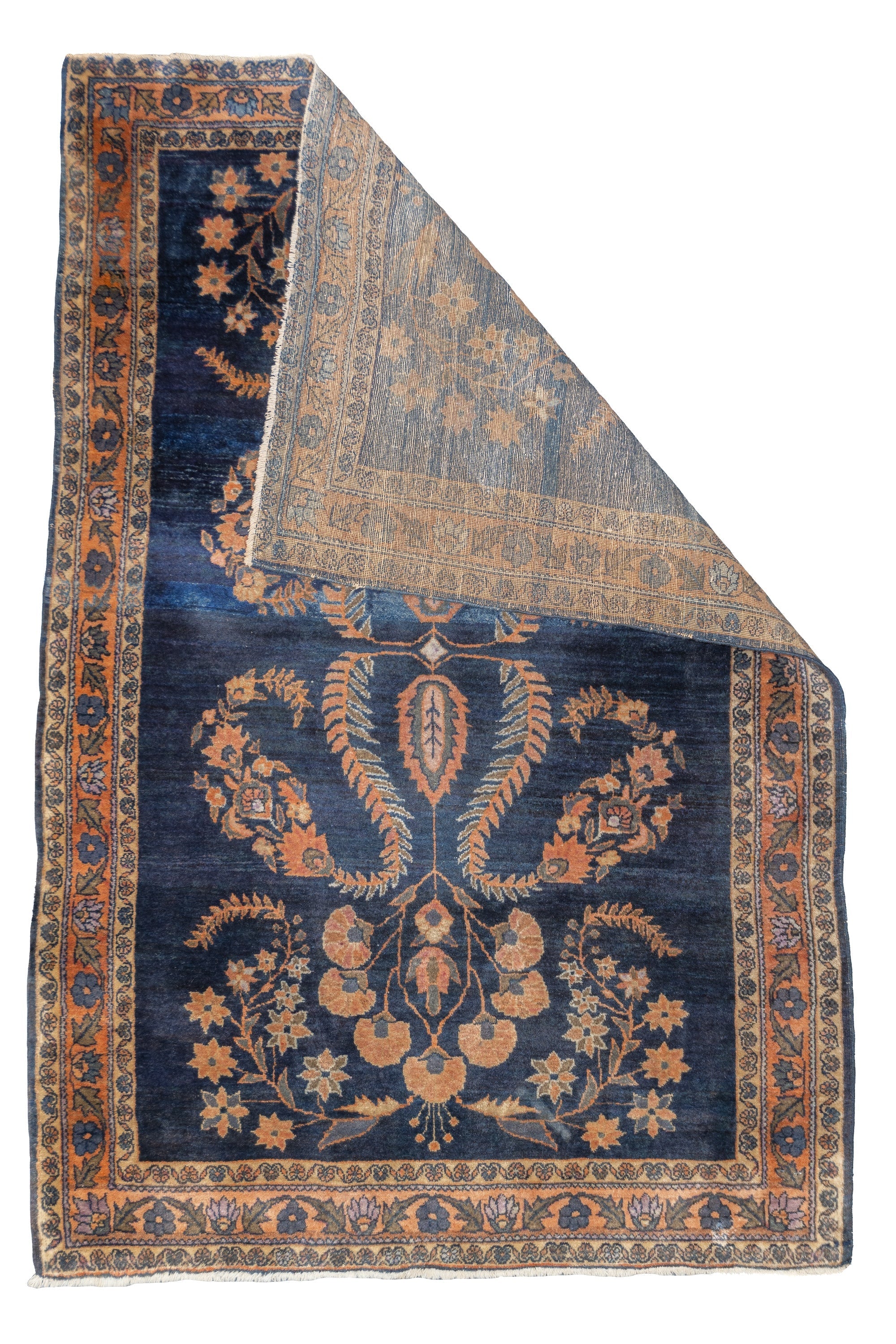 Fine Antique Mohajeran Sarouk Rug 3'4'' x 4'11''