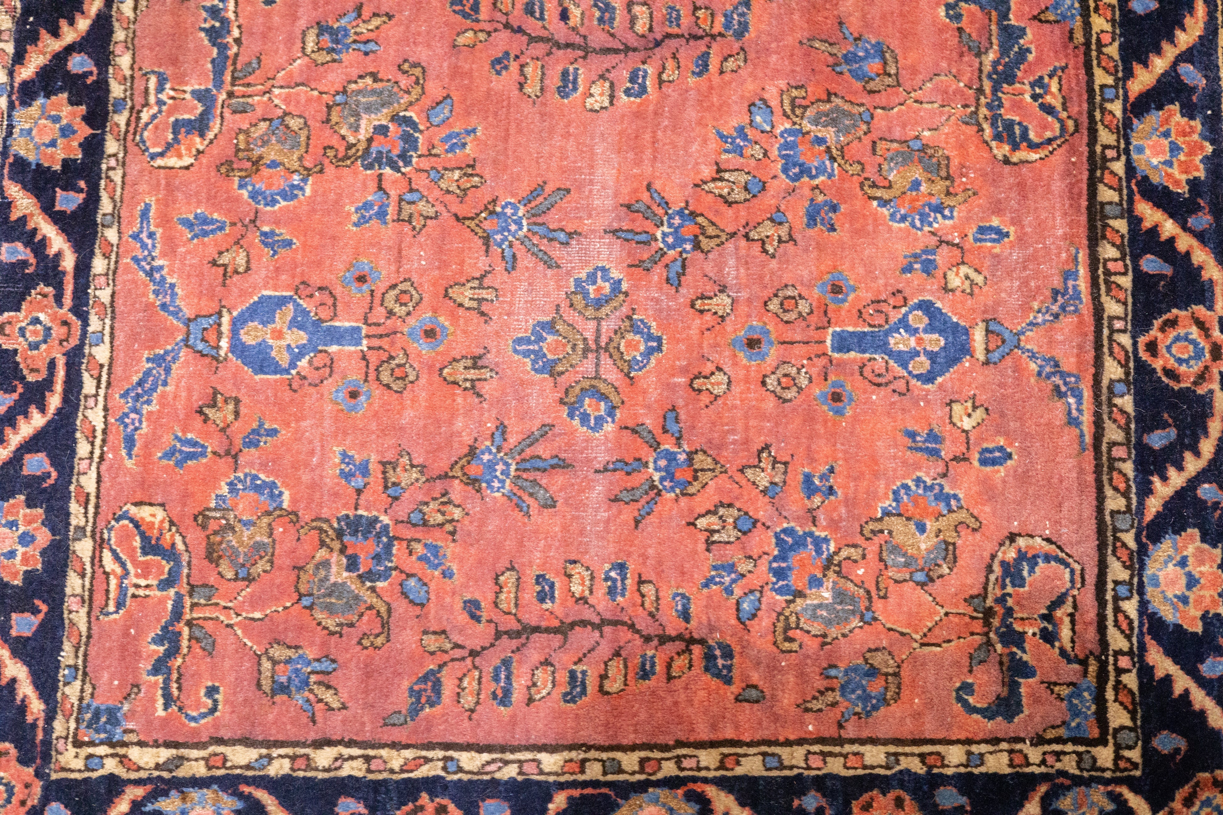 Fine Antique Mohajeran Sarouk Rug 2'1'' x 2'4''