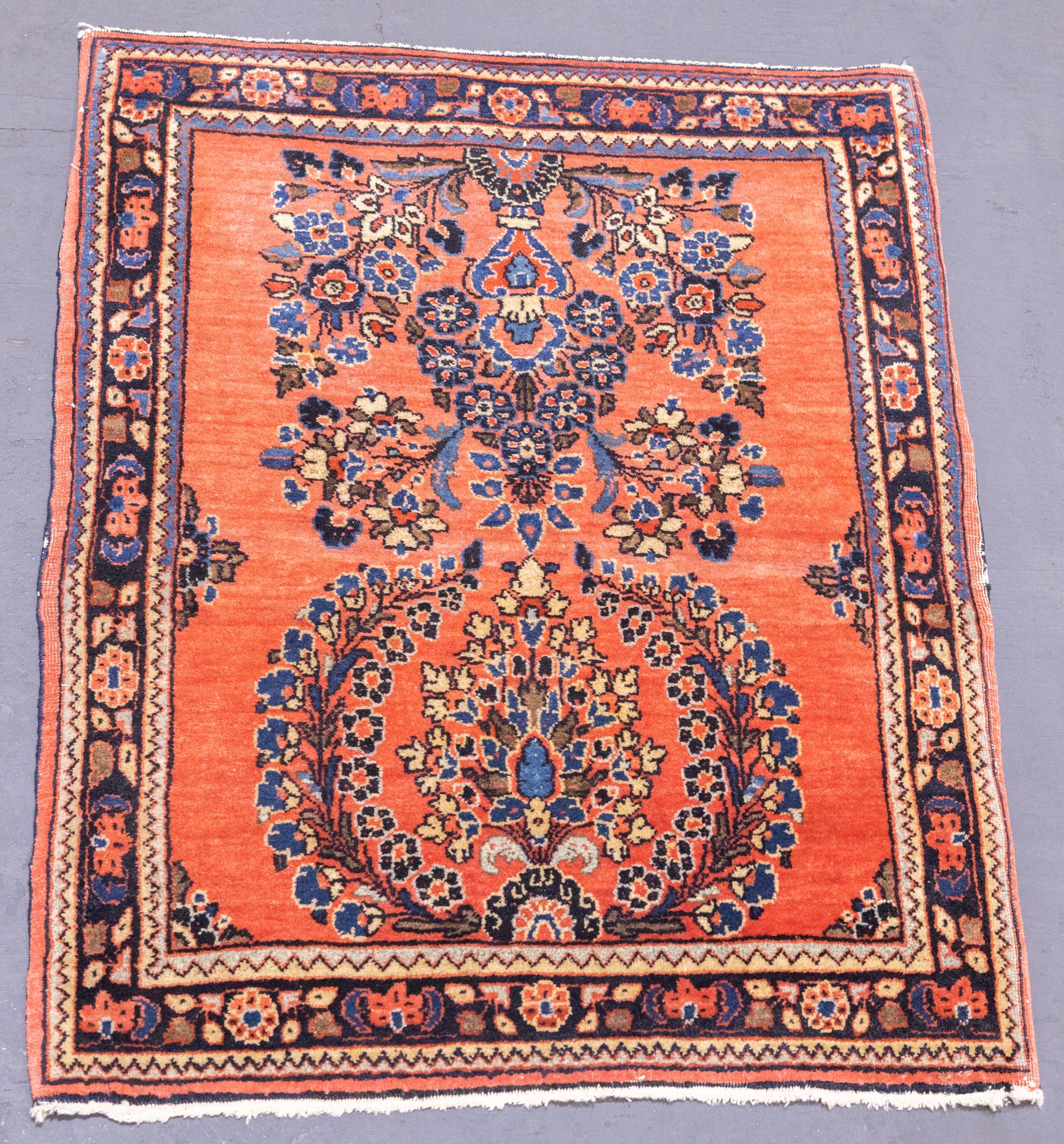 Fine Antique Mohajeran Sarouk Rug 2'0" x 2'6''