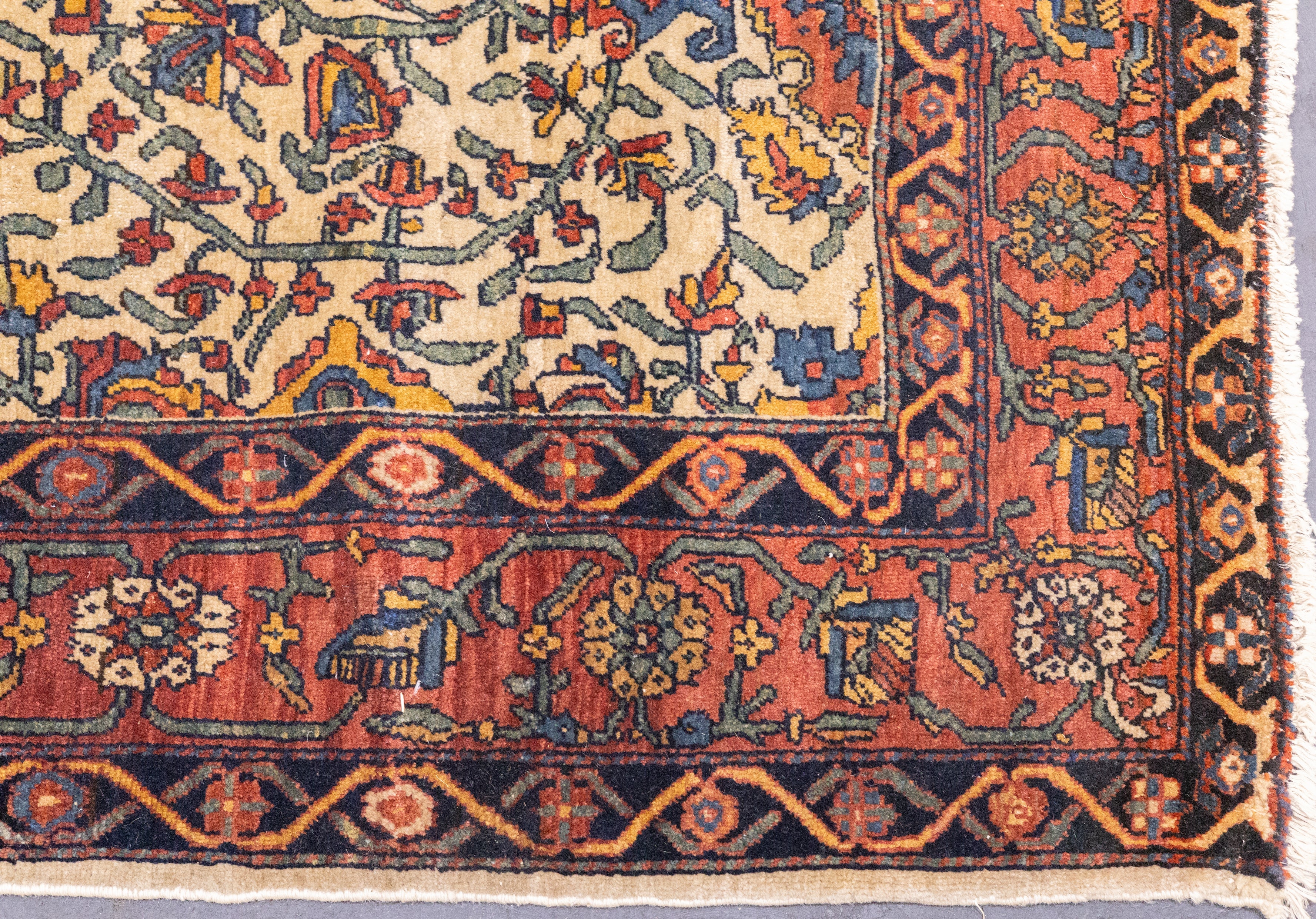 Antique Farahan Sarouk Rug 4'2'' x 6'6''