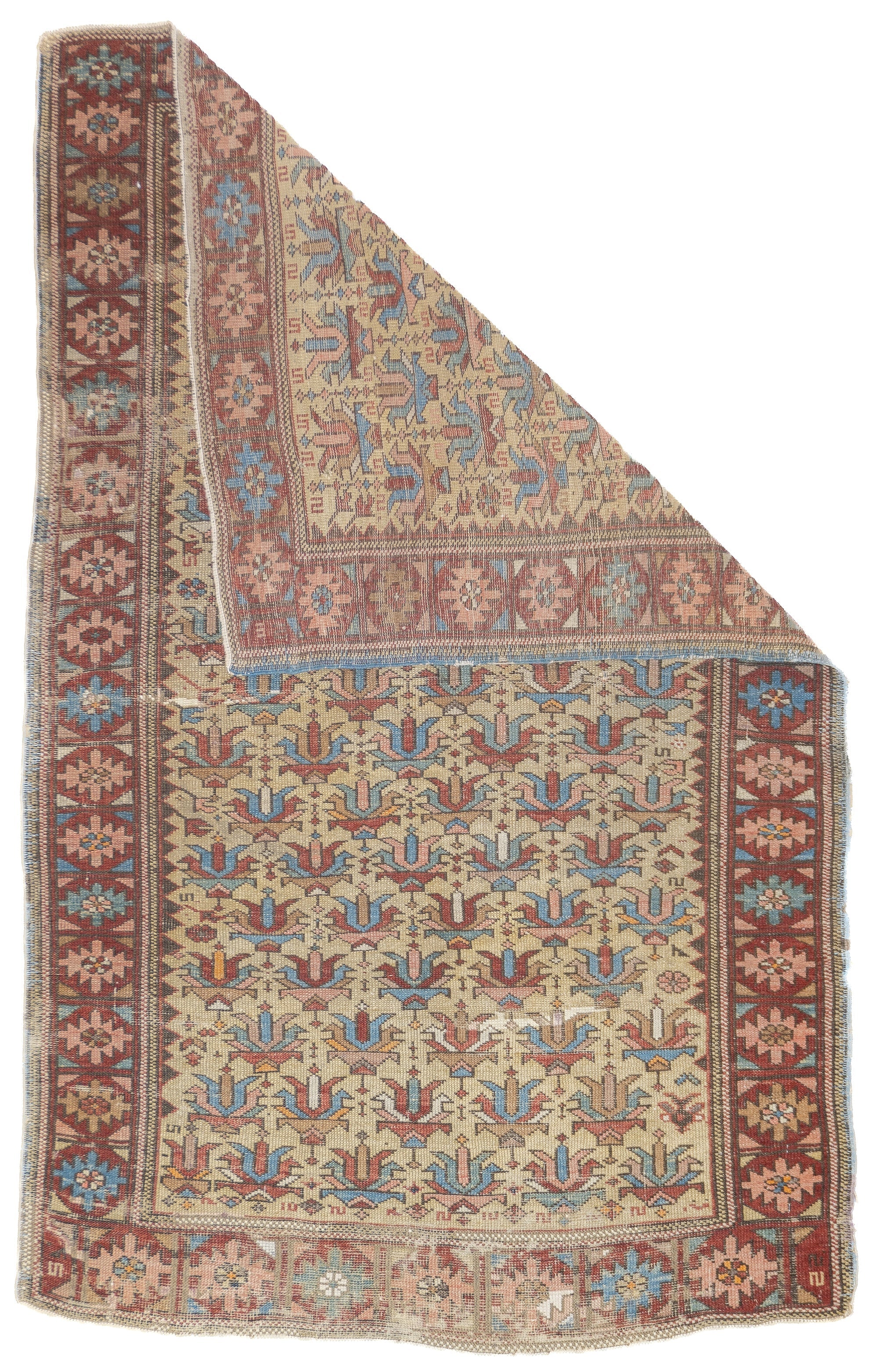 Fine Antique Caucasian Kuba Shirvan Rug 3'5'' x 5'7''