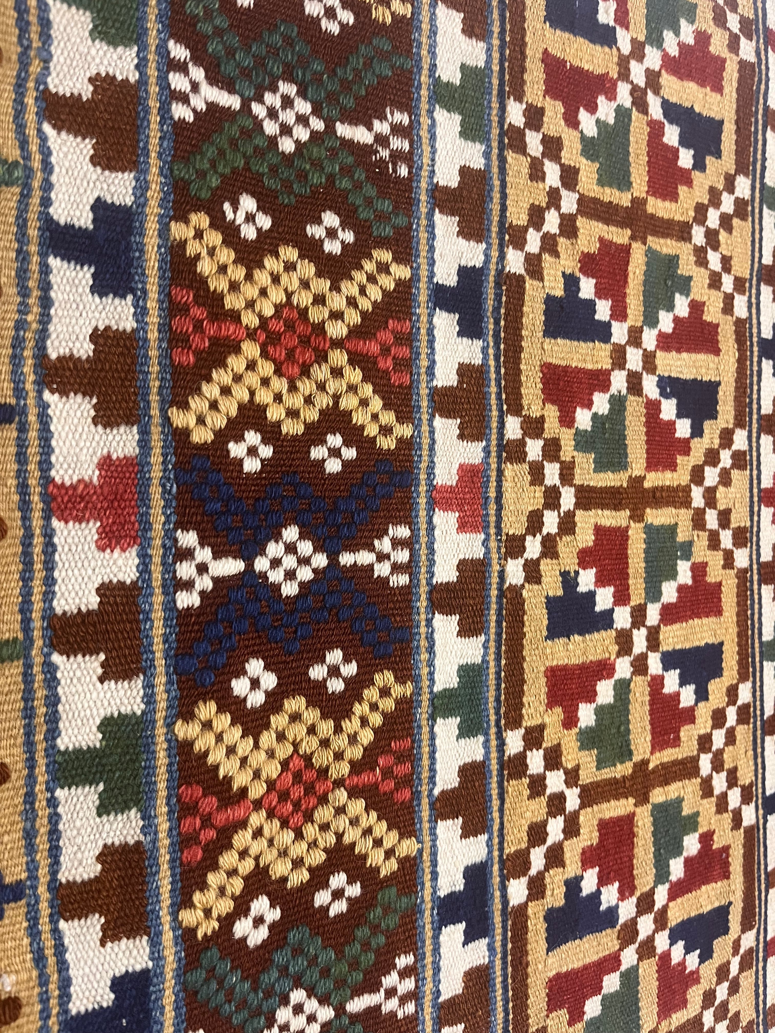 Antique Scandinavian Textile Kilim Rug 1' 11'' x 9' 7''