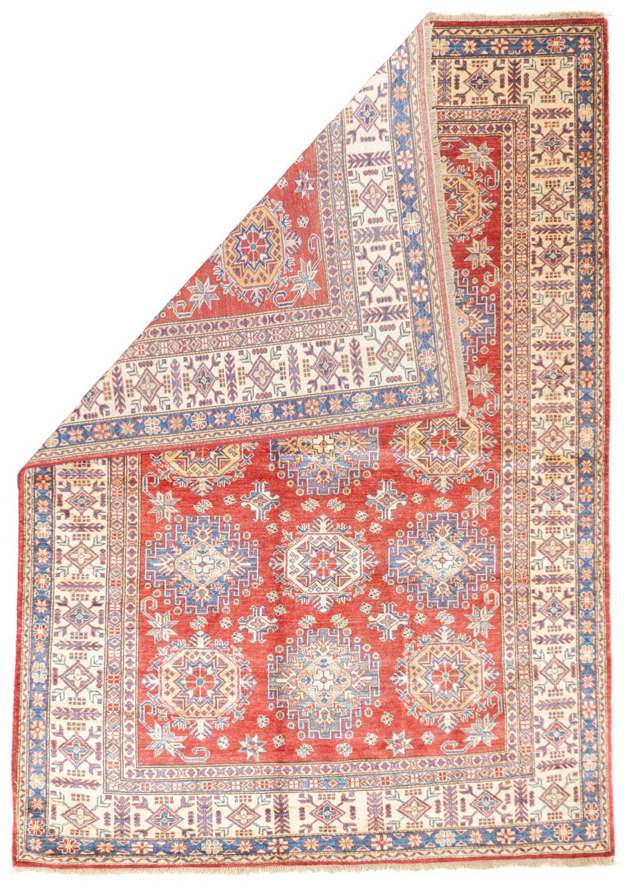 Fine PAK Kazak Wool Rug 5'6" x 7' 10"