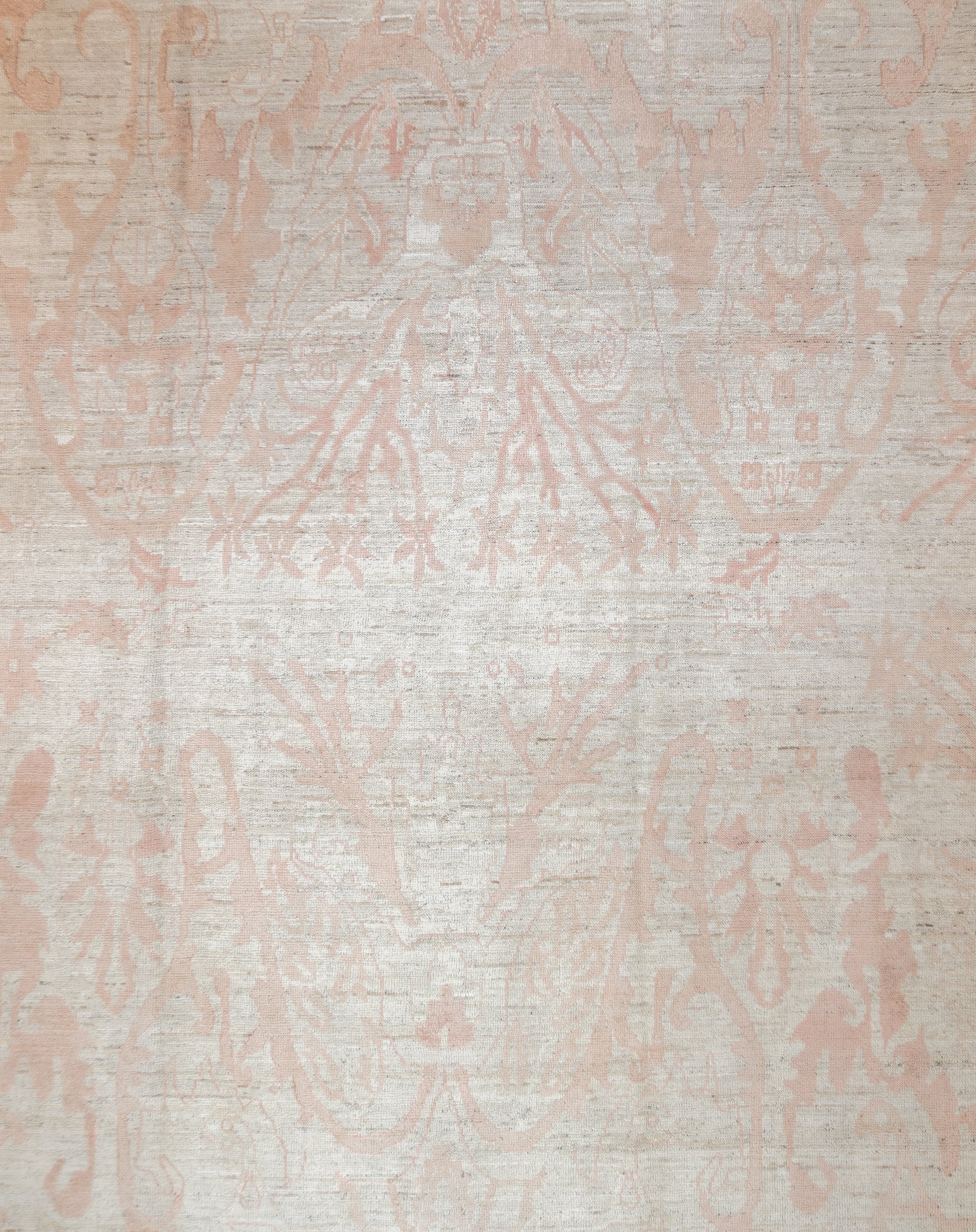 Fine Vintage Oushak Wool Rug 9'3'' x 12'3''