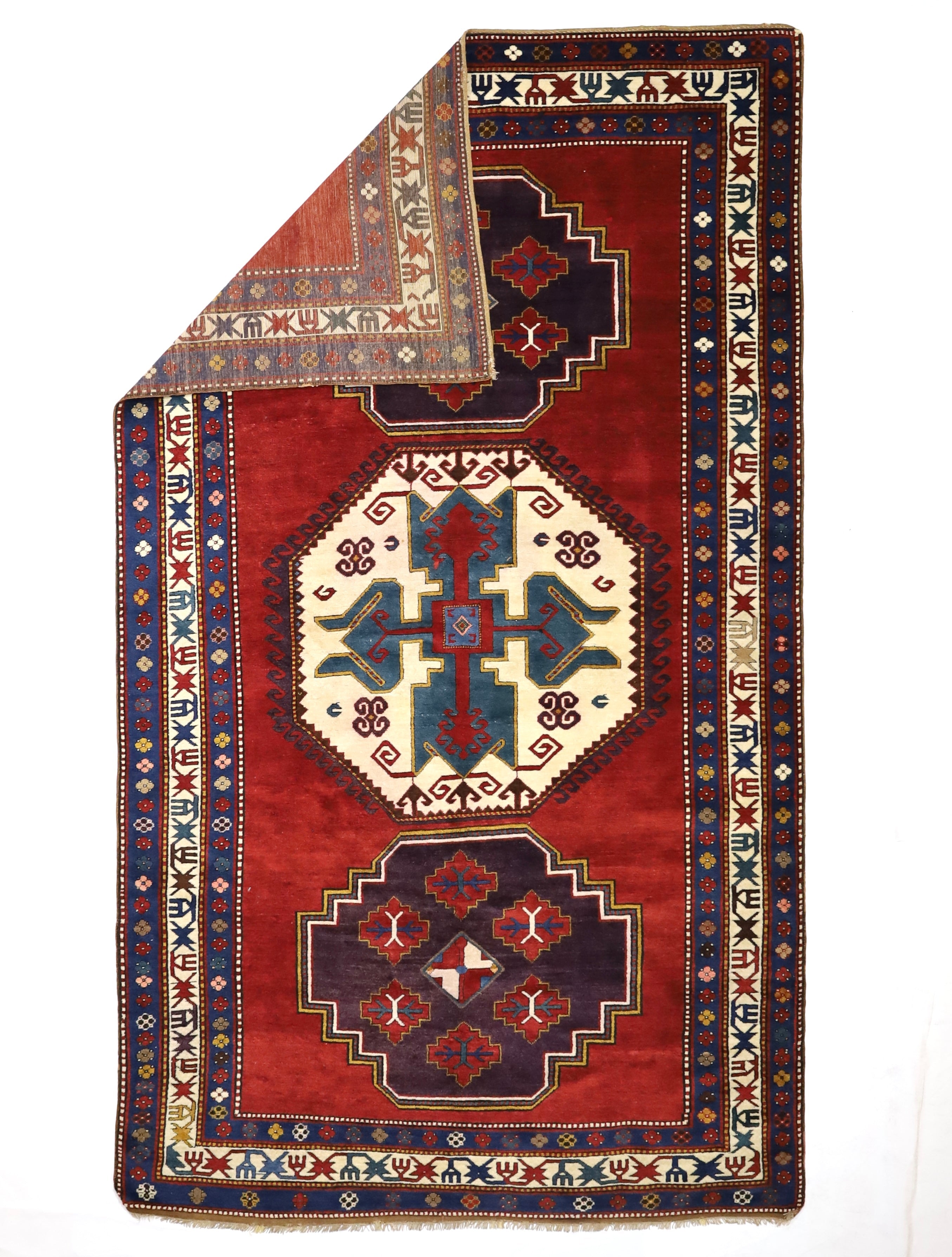 Antique Caucasian Kazak Rug 5'9" x 10' 0"
