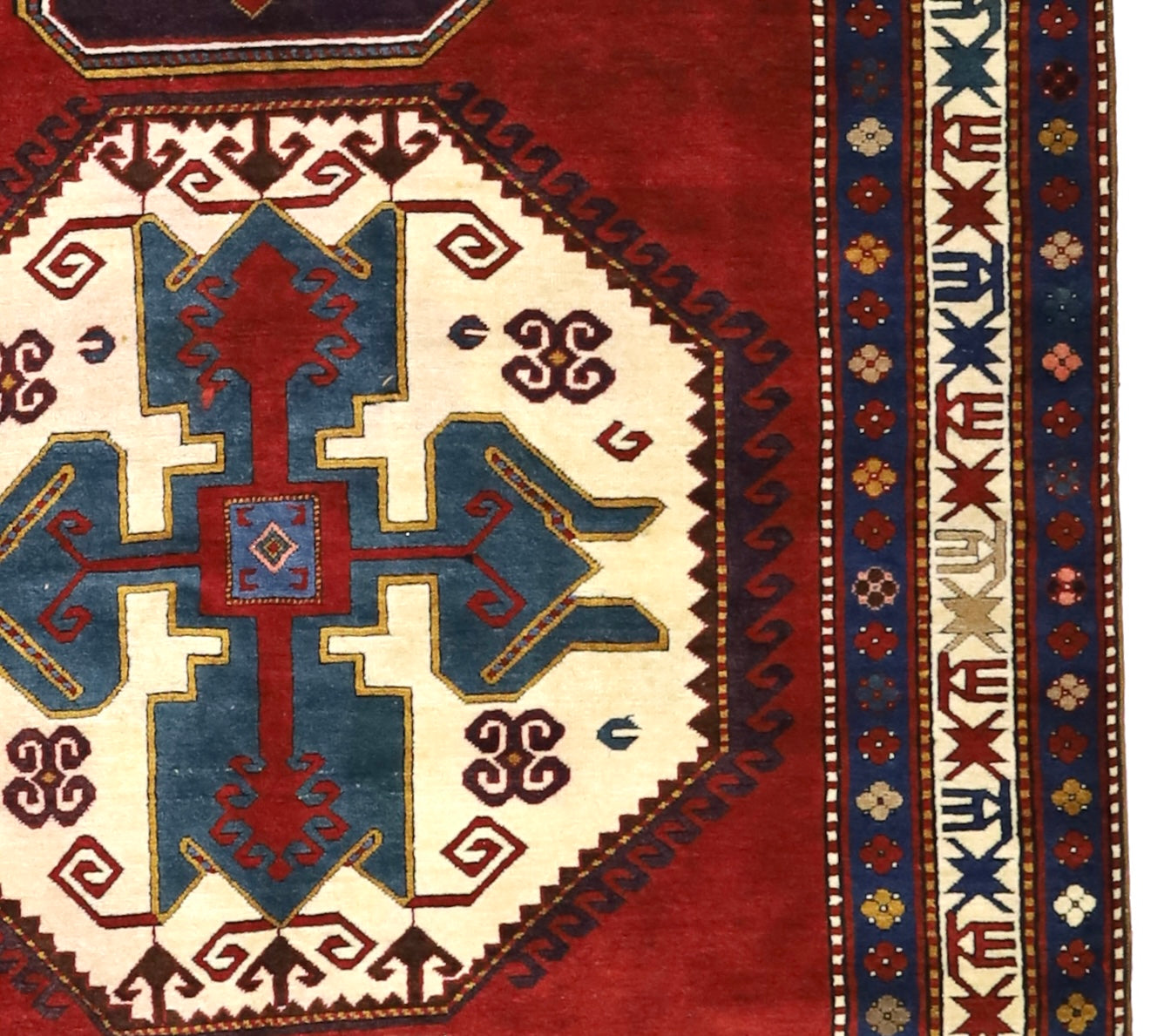 Antique Caucasian Kazak Rug 5'9" x 10' 0"