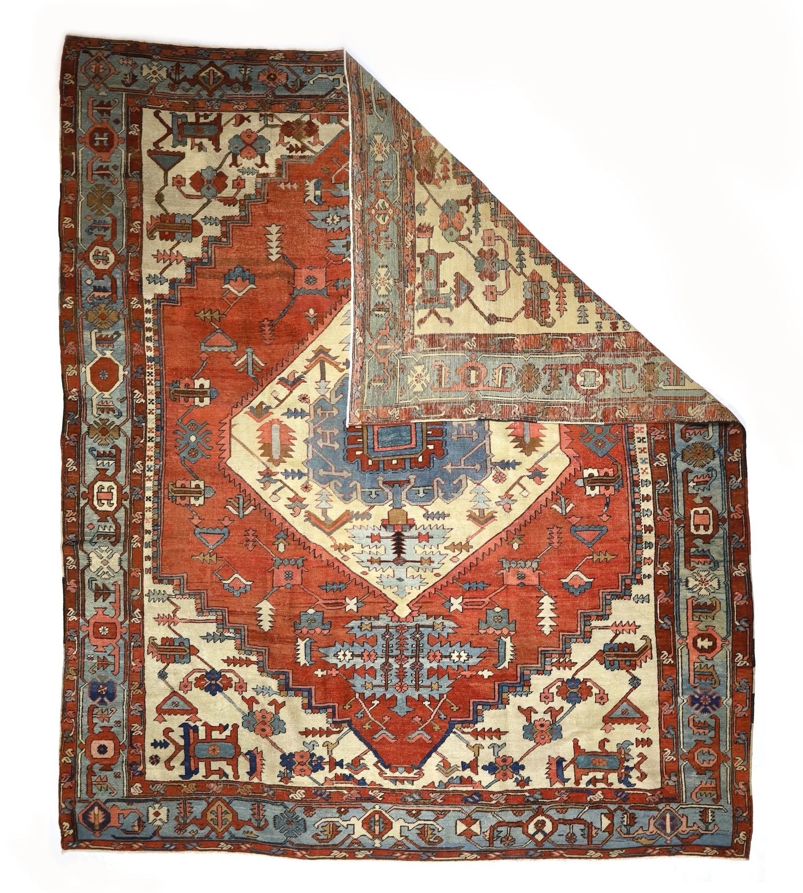Antique Serapi Rug 9' 7" x 11' 6''