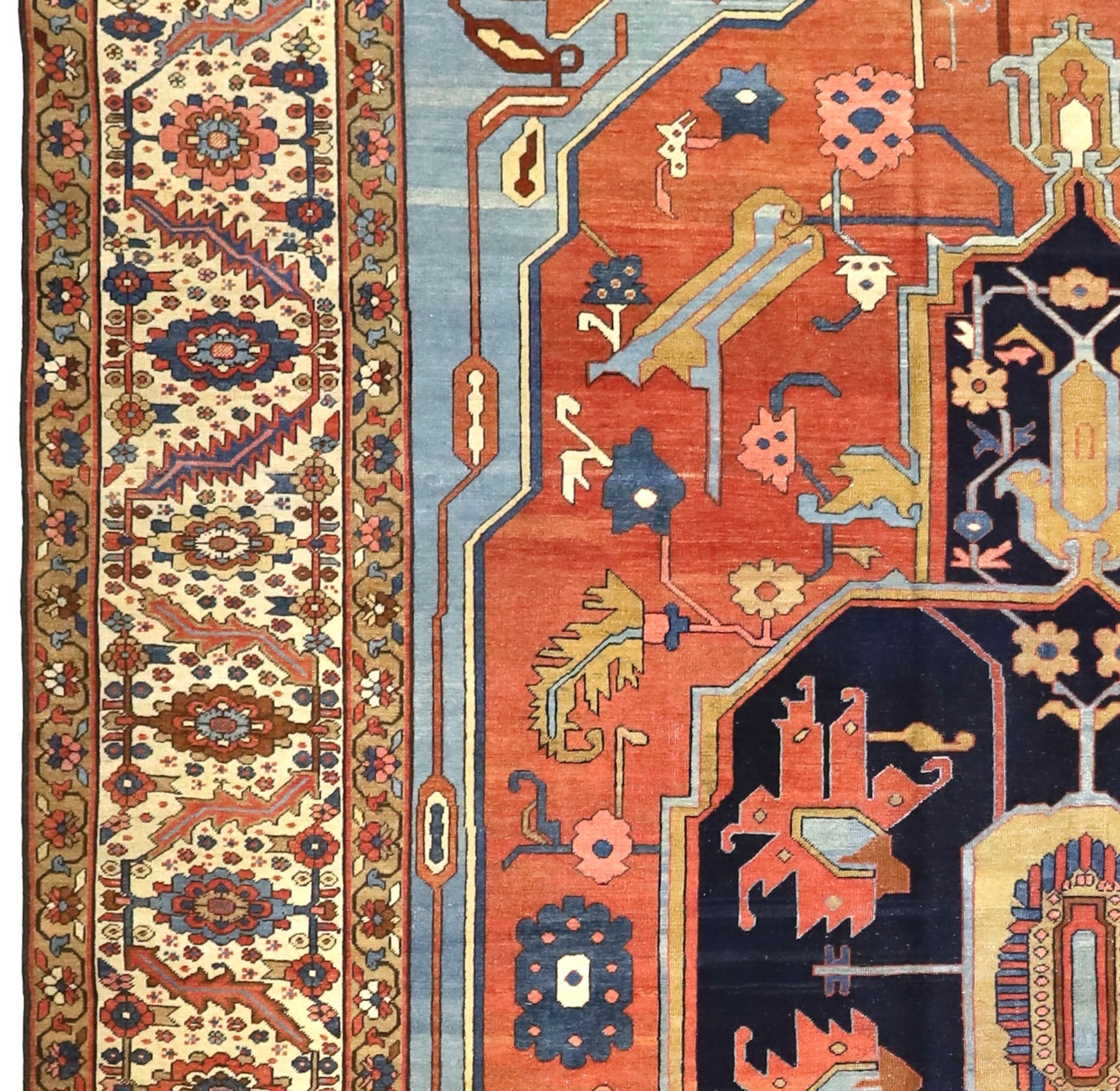 Antique Persian Bakhshayesh Rug 9' 5" x 14' 8''